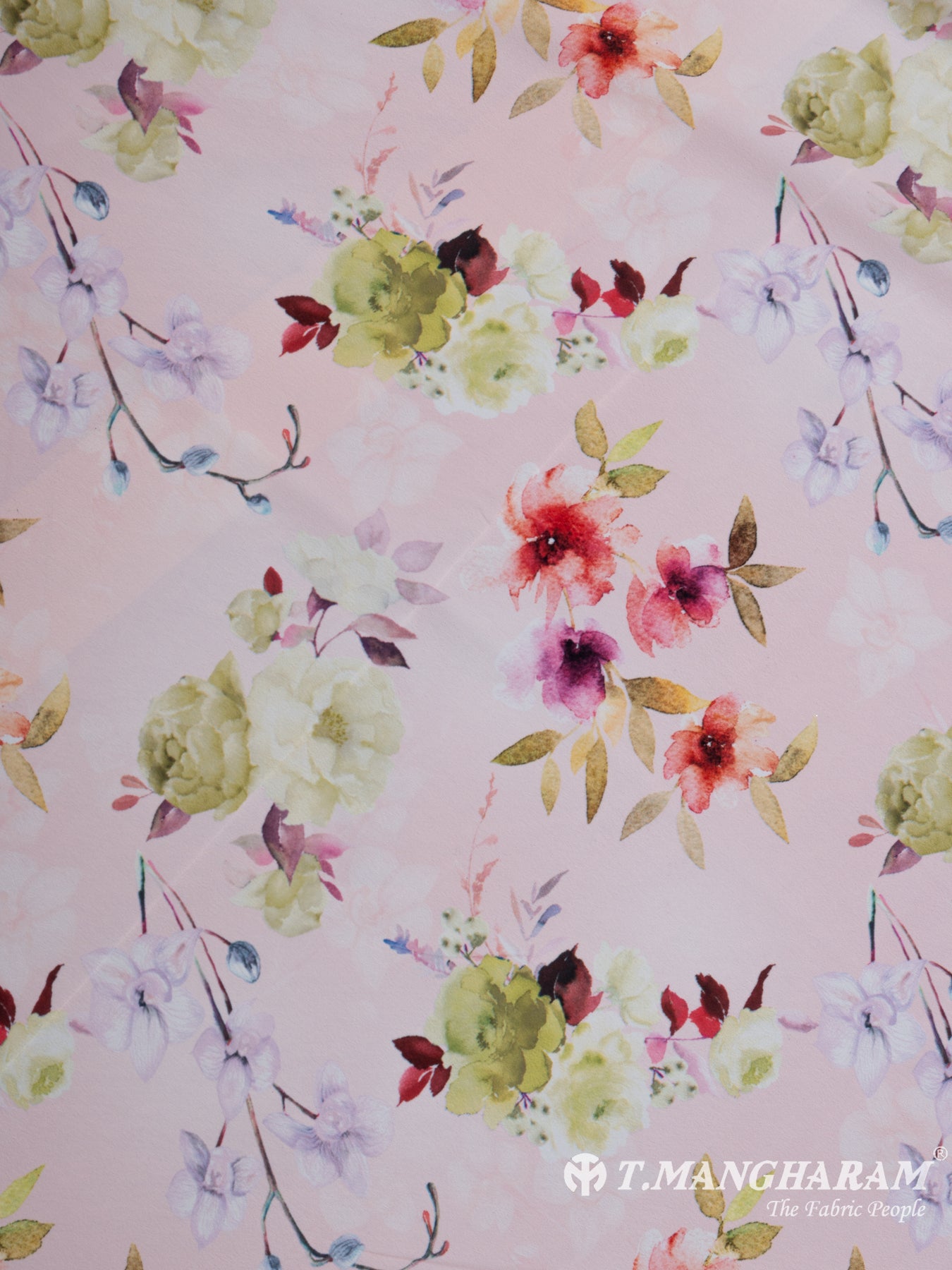 Multicolor Satin Fabric - EA2354 view-3