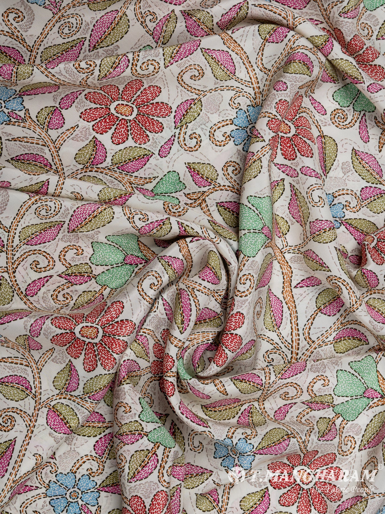 Multicolor Crepe Fabric - EB5140 view-4
