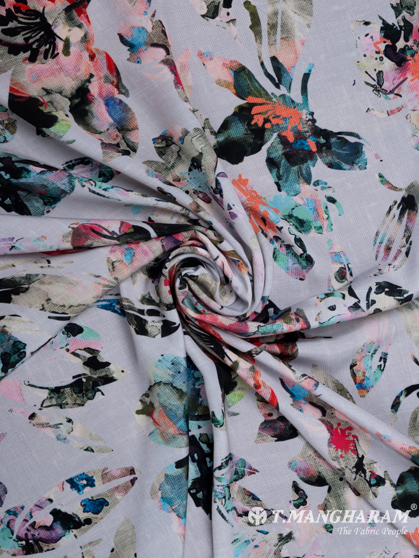 Multicolor Satin Fabric - EA2361 view-1