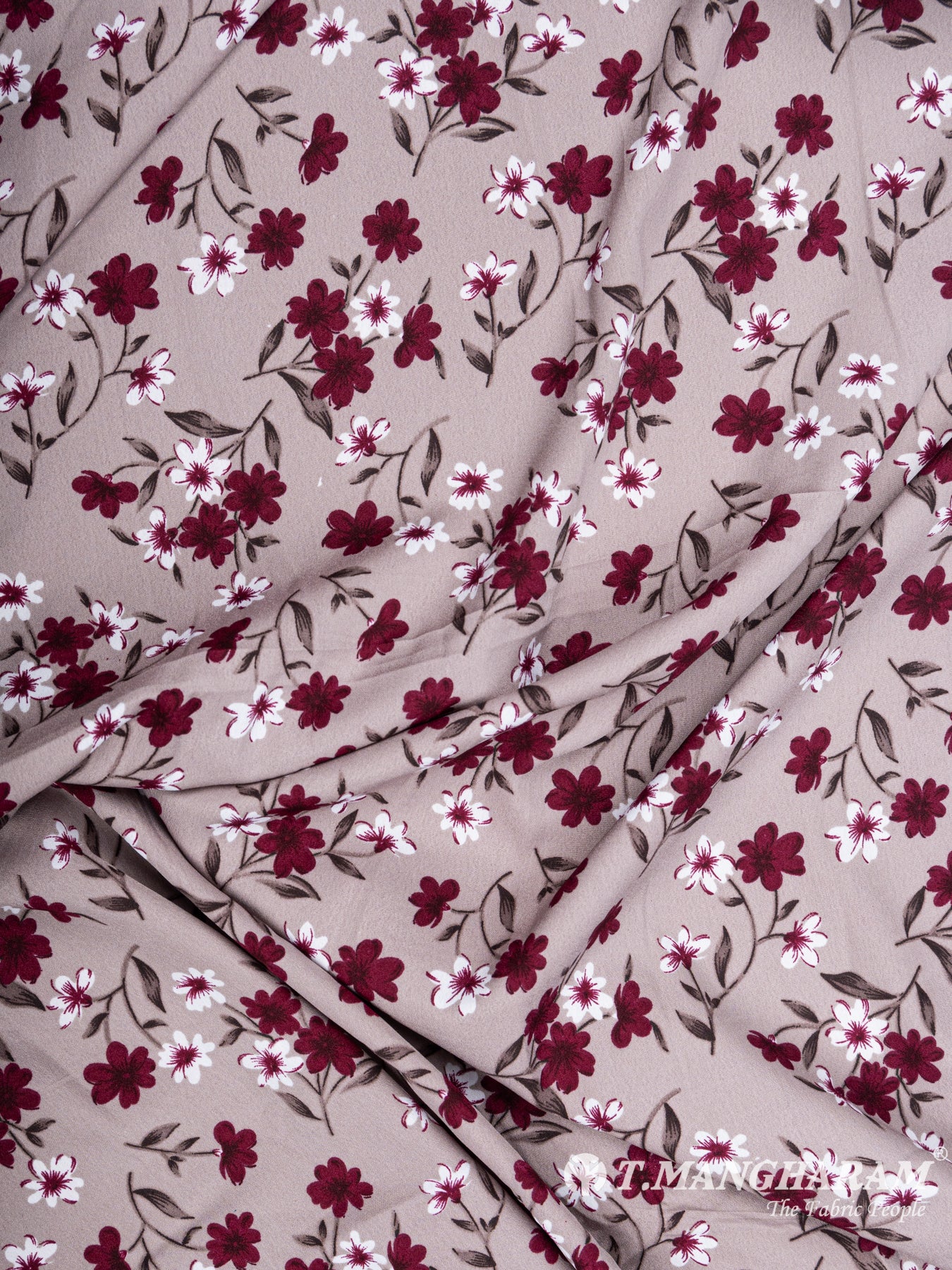 Brown Crepe Fabric - EC5606 view-4