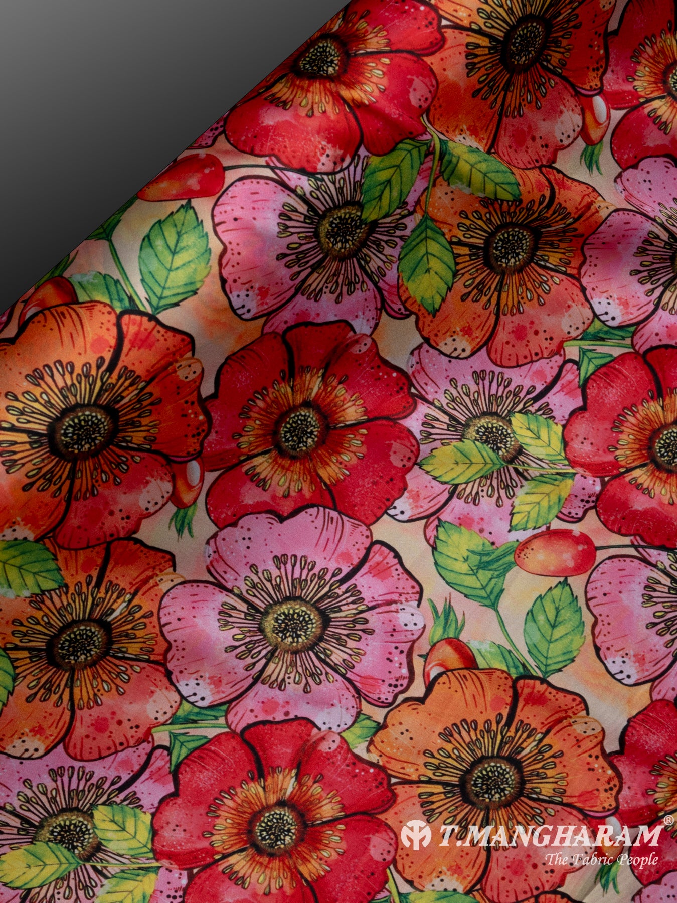 Multicolor Satin Fabric - EA2290 view-2