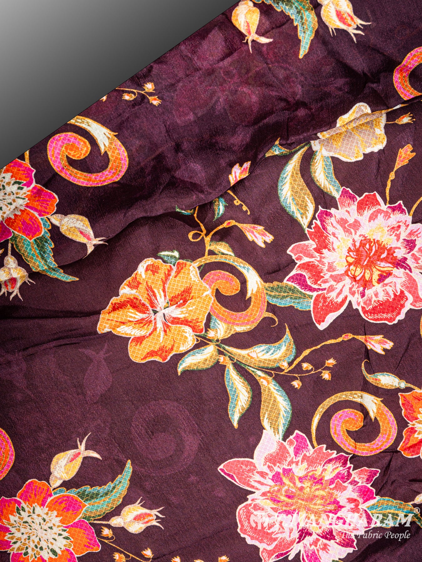 Purple Chinnon Silk Fabric - EB4420 view-2