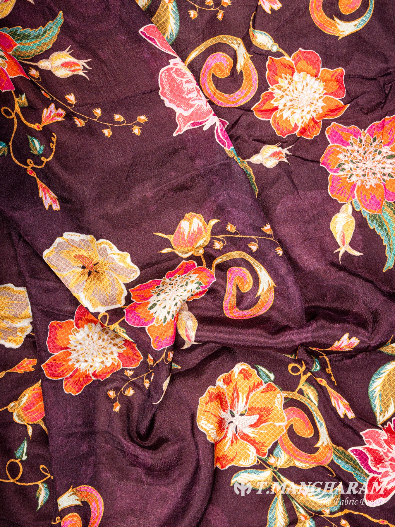 Purple Chinnon Silk Fabric - EB4420 view-4