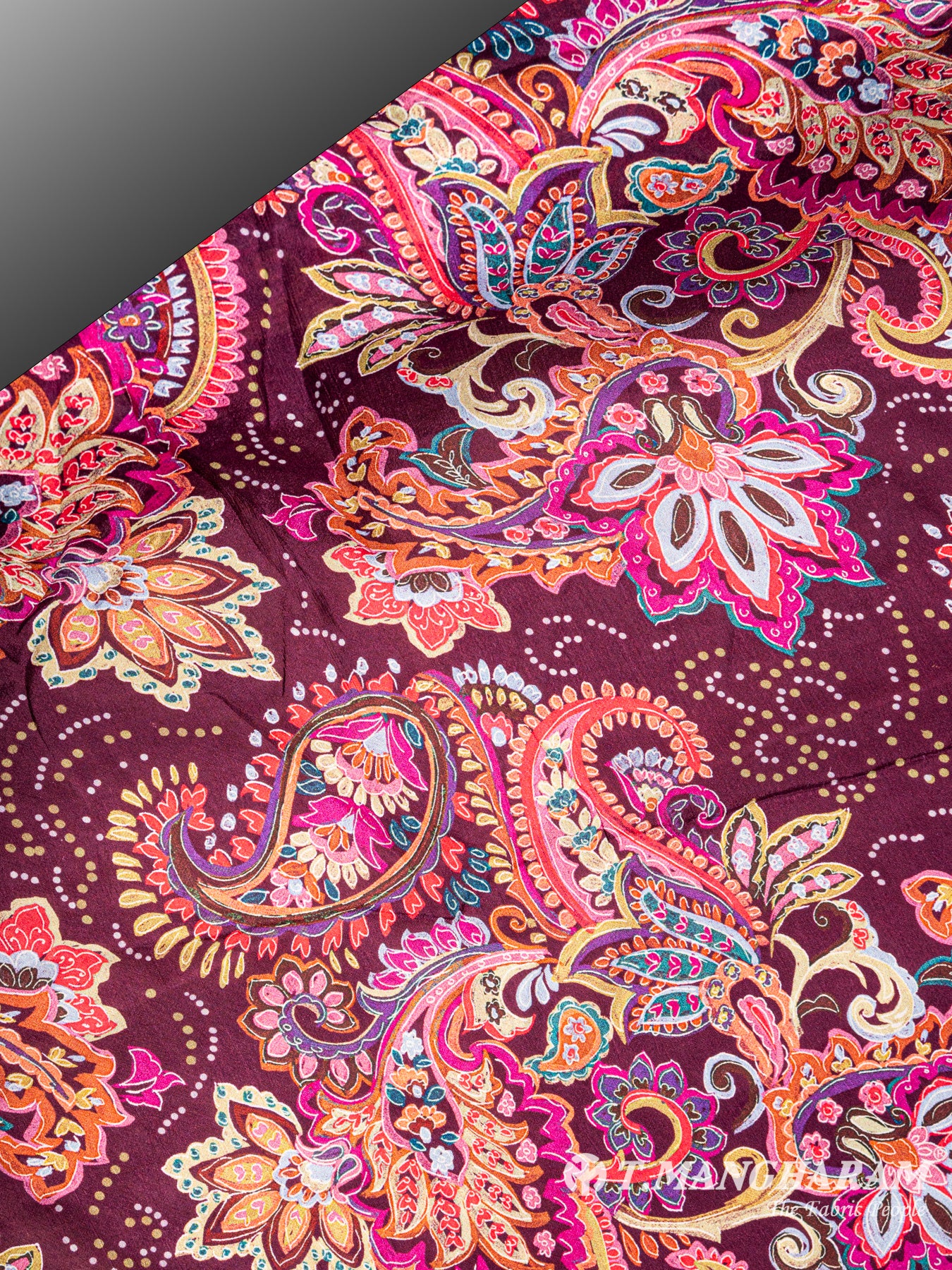 Purple Chinnon Silk Fabric - EB4418 view-2