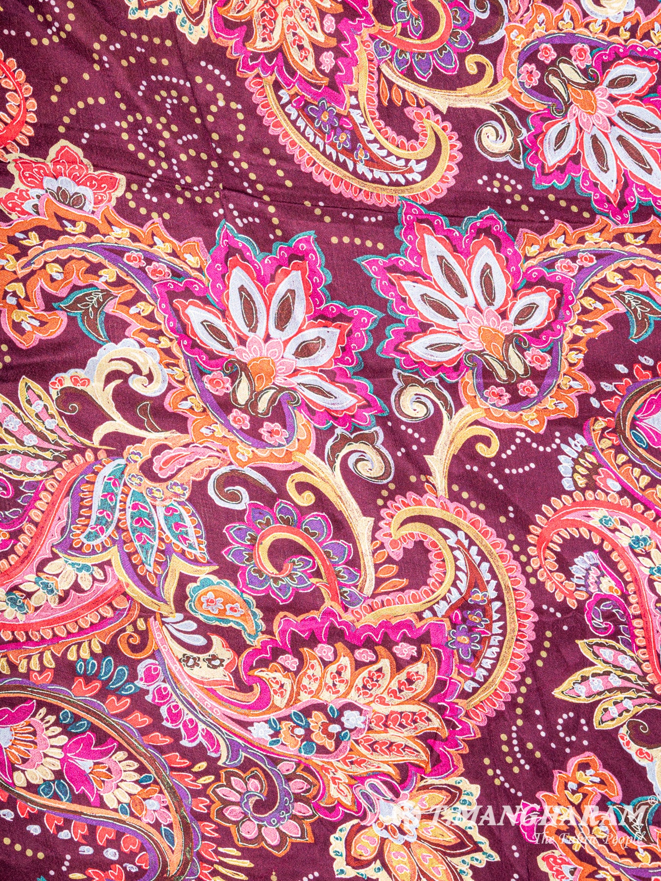 Purple Chinnon Silk Fabric - EB4418 view-3