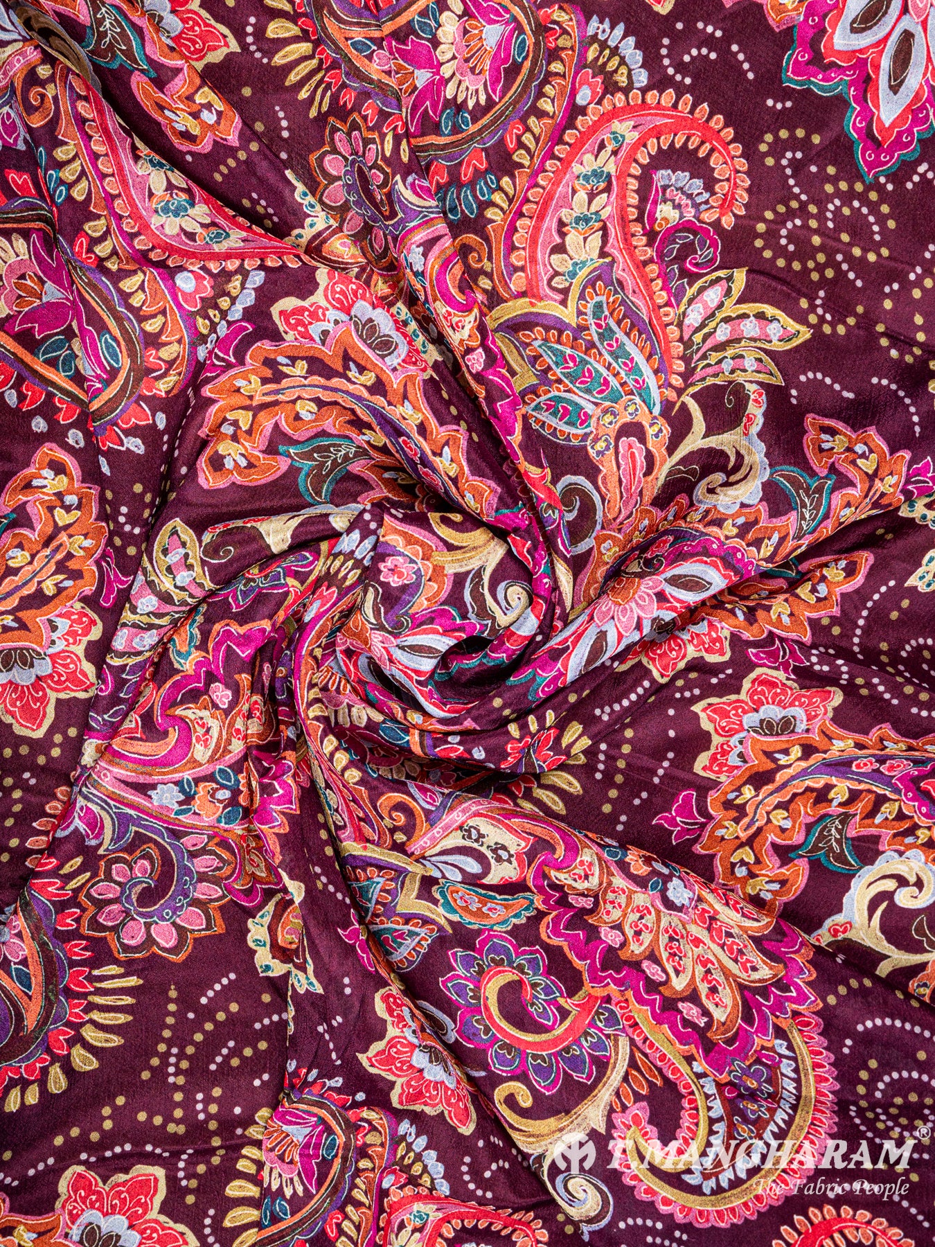 Purple Chinnon Silk Fabric - EB4418 view-1