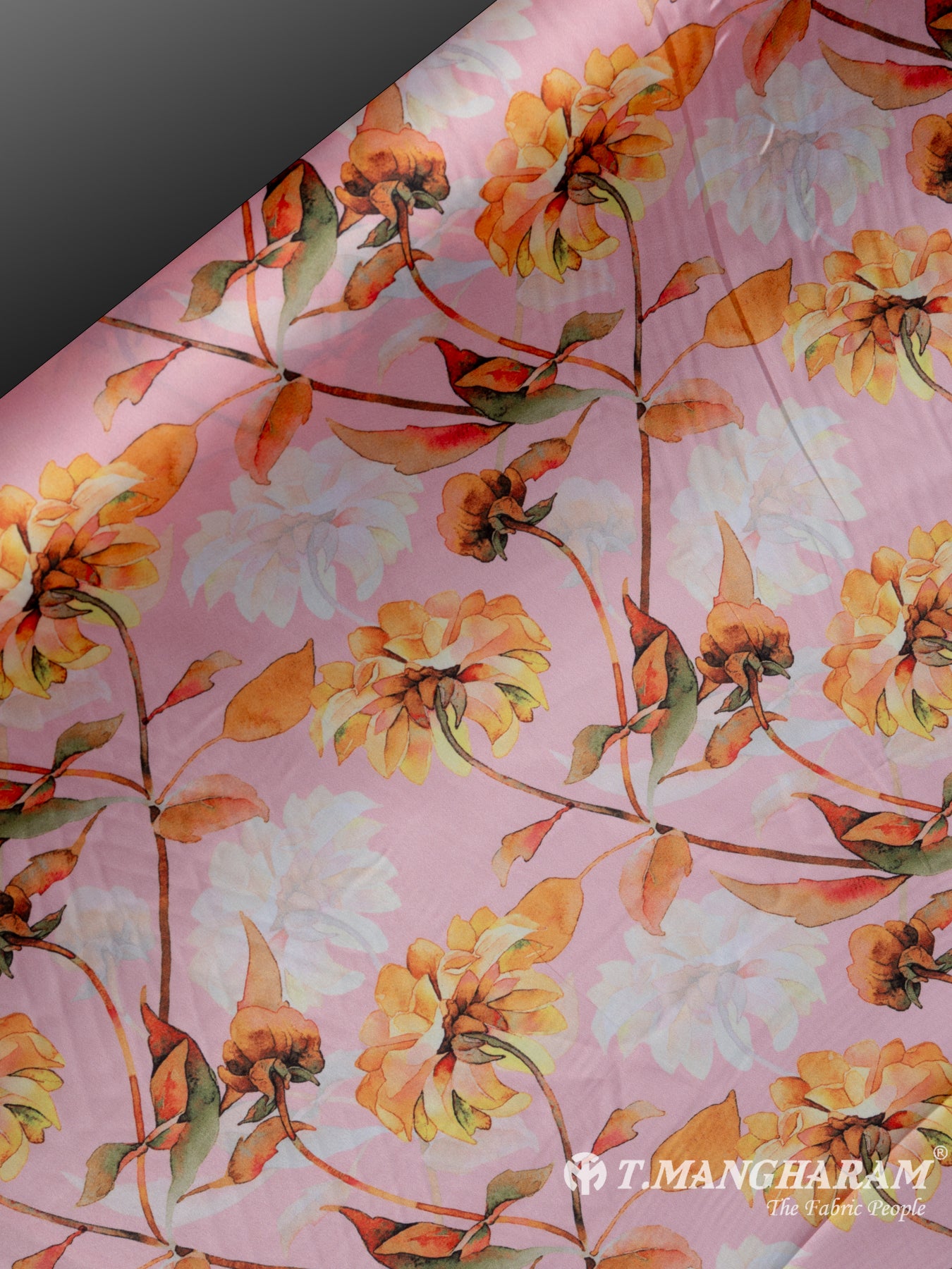 Pink Satin Fabric - EA2295 view-2