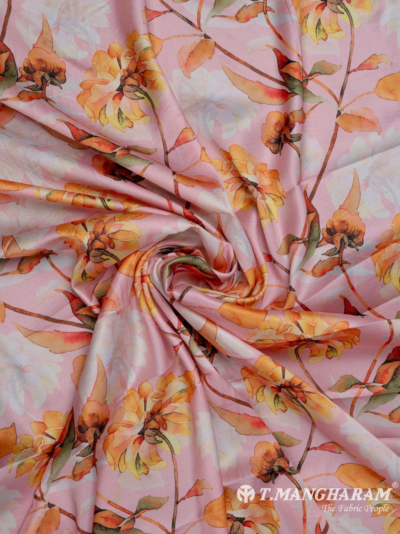 Pink Satin Fabric - EA2295 view-1