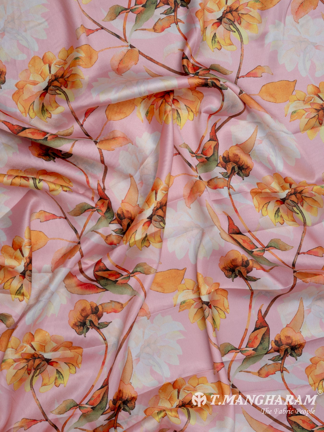 Pink Satin Fabric - EA2295 view-4