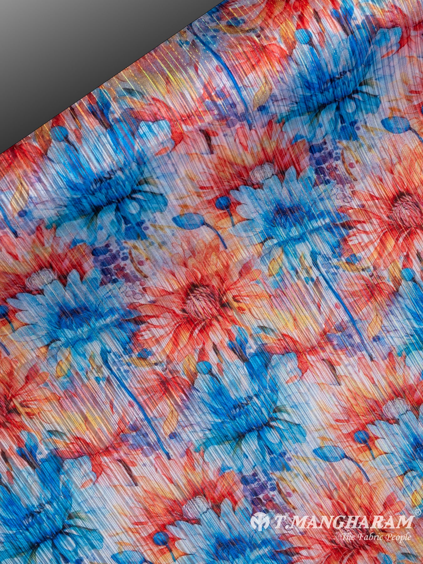 Multicolor Lurex Chiffon Fabric - EC7222 view-2