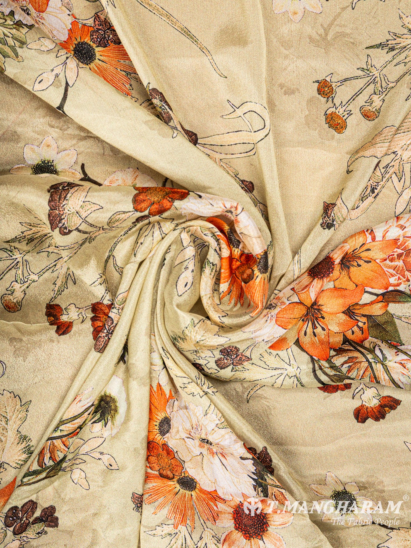 Yellow Chinnon Silk Fabric - EB4412 view-1