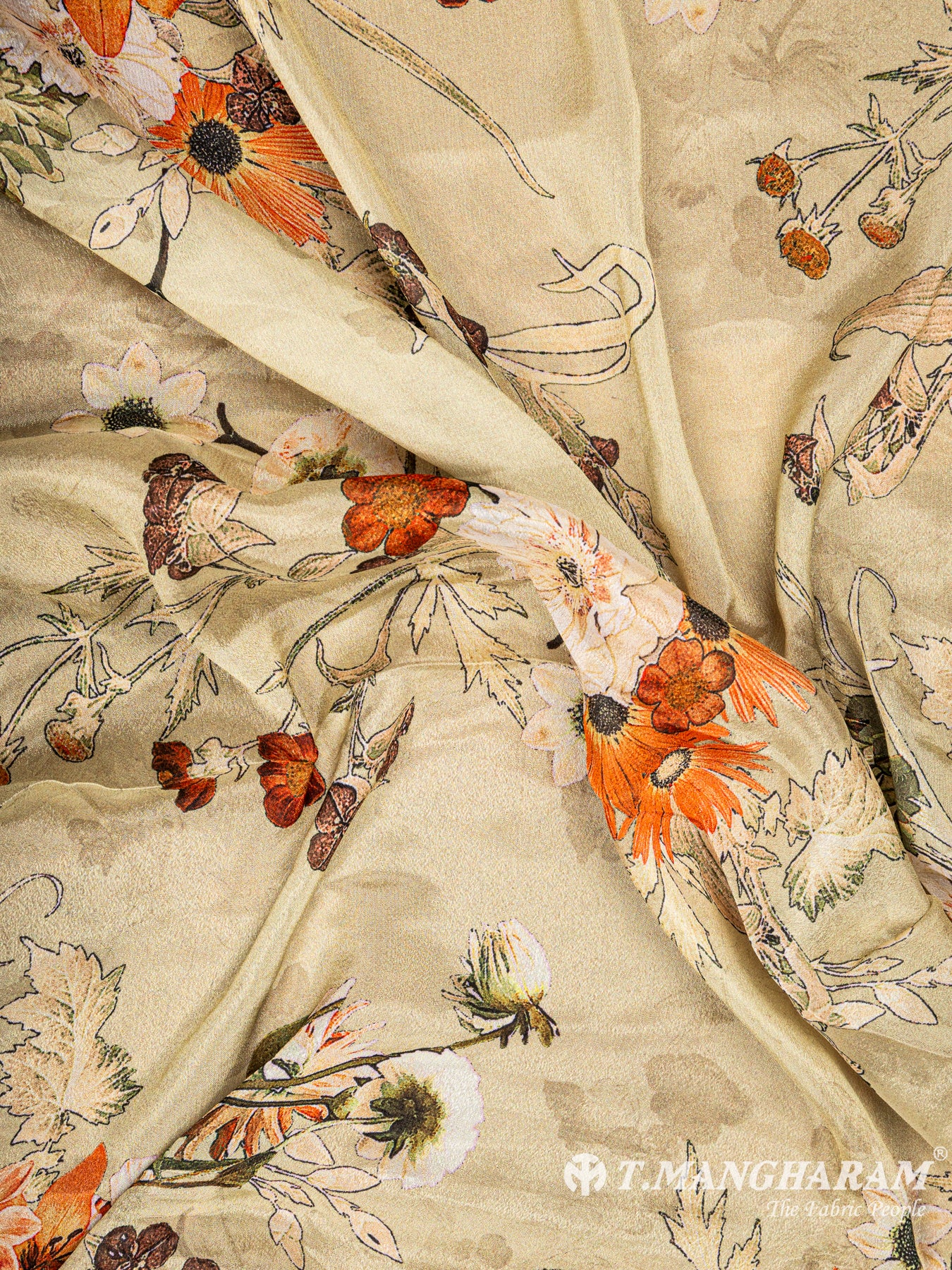 Yellow Chinnon Silk Fabric - EB4412 view-4