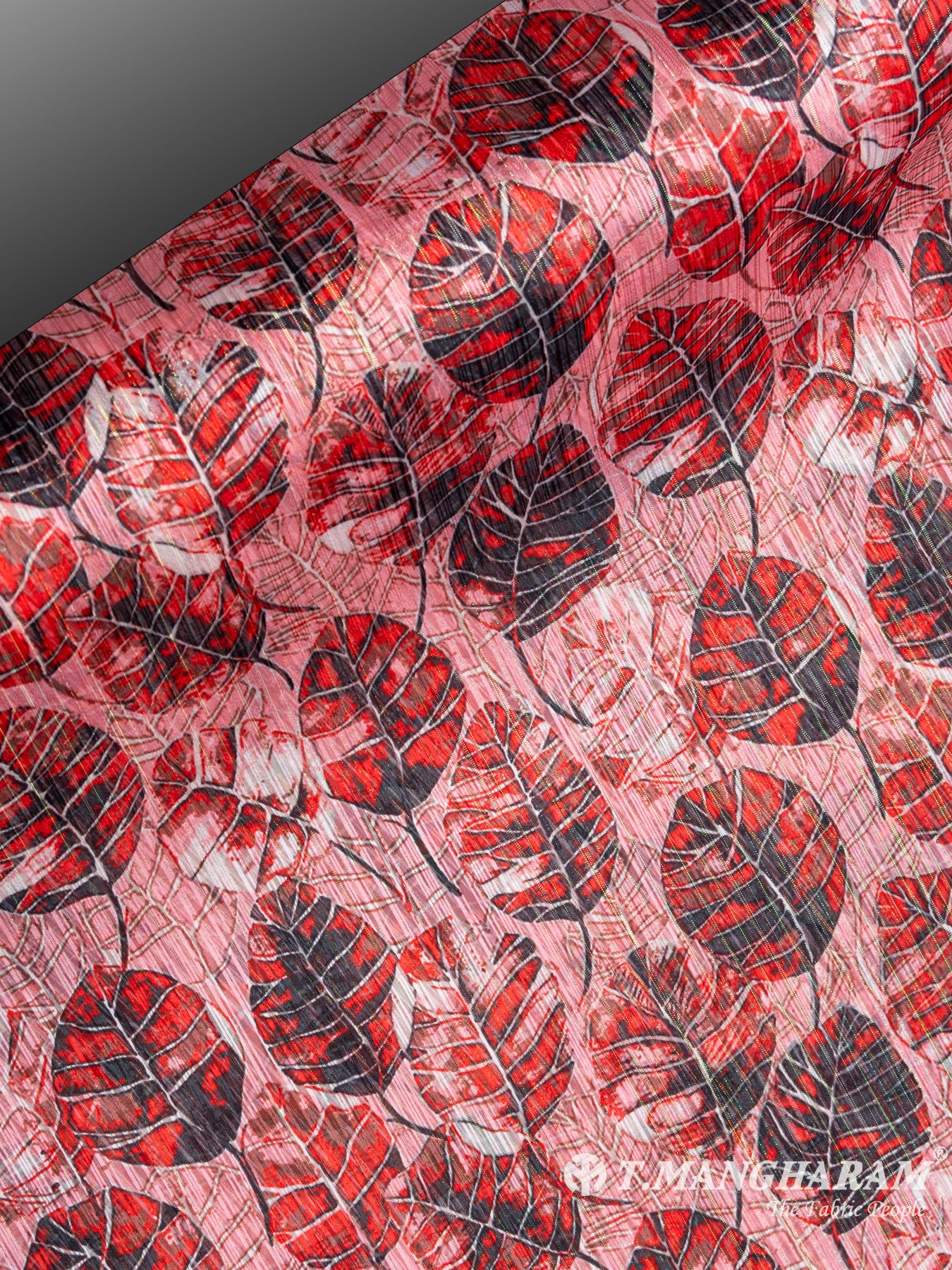 Pink Lurex Chiffon Fabric - EC7225 view-2