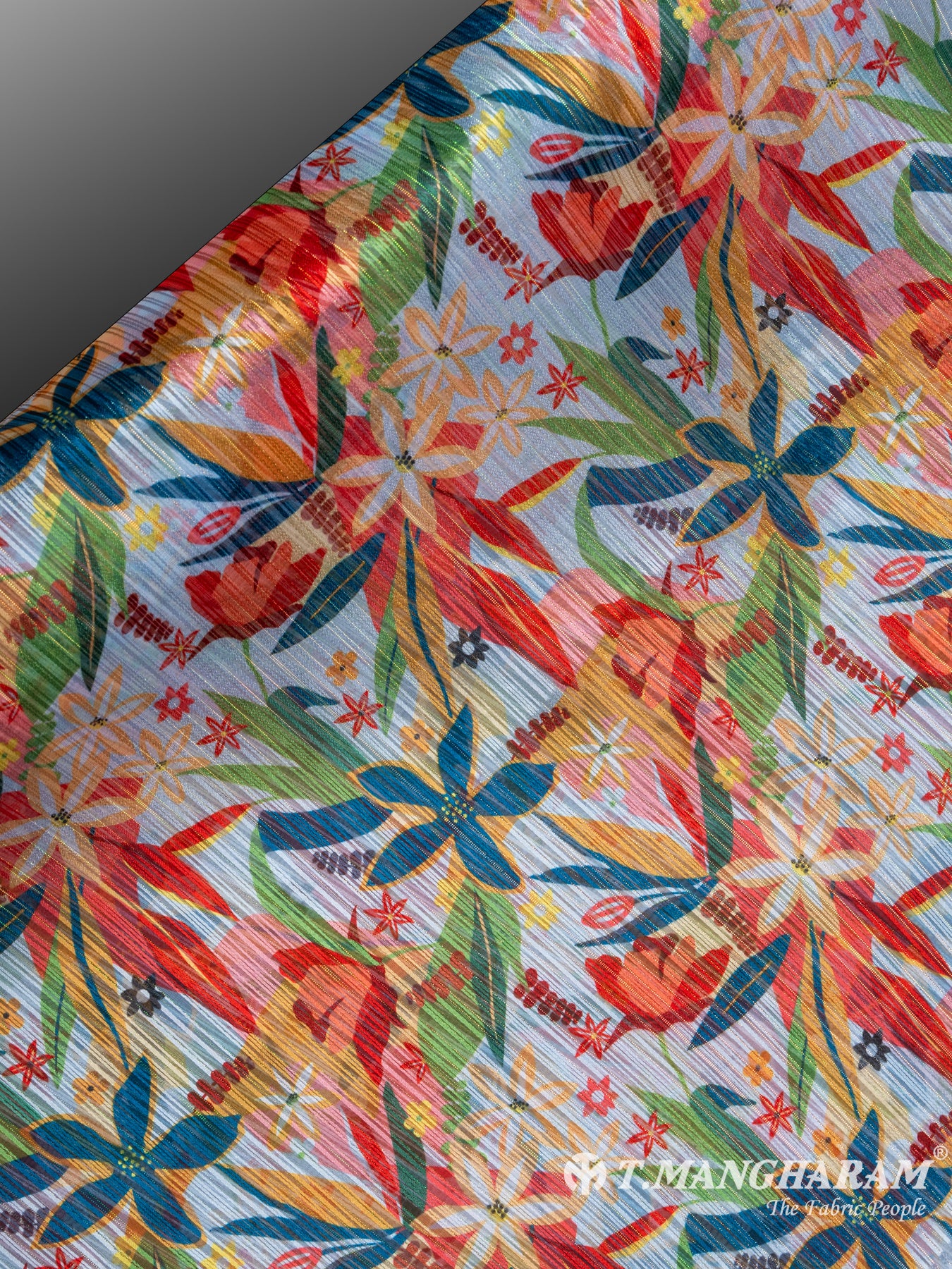 Multicolor Lurex Chiffon Fabric - EC7220 view-2