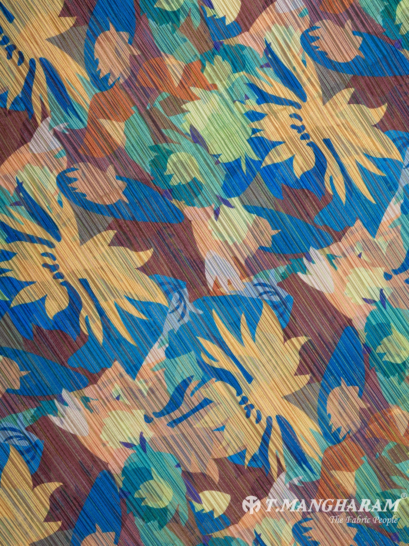 Multicolor Lurex Chiffon Fabric - EC7221 view-3