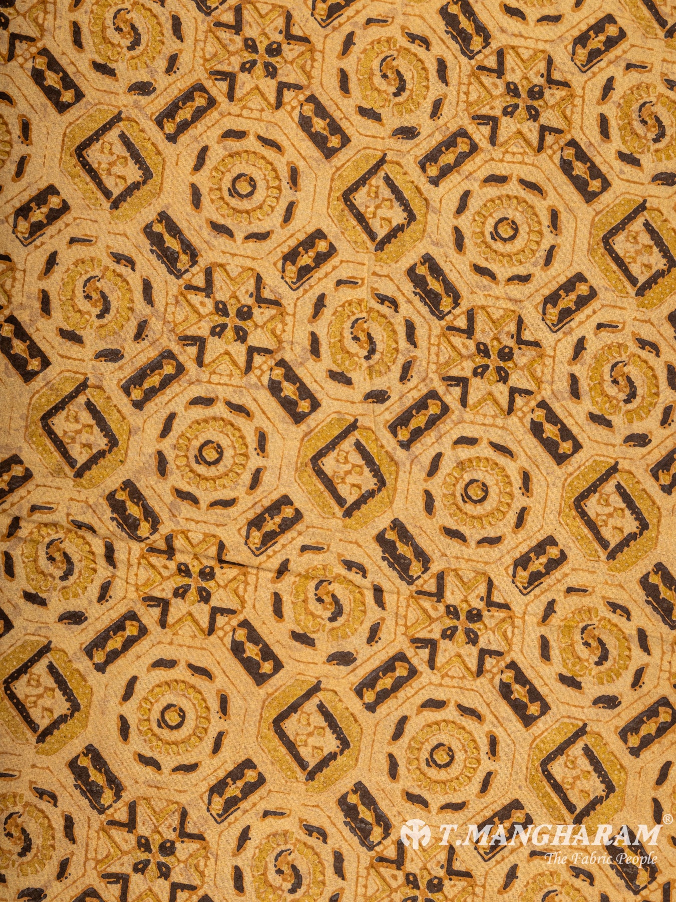 Yellow Rayon Cotton Fabric - EC5726 view-3