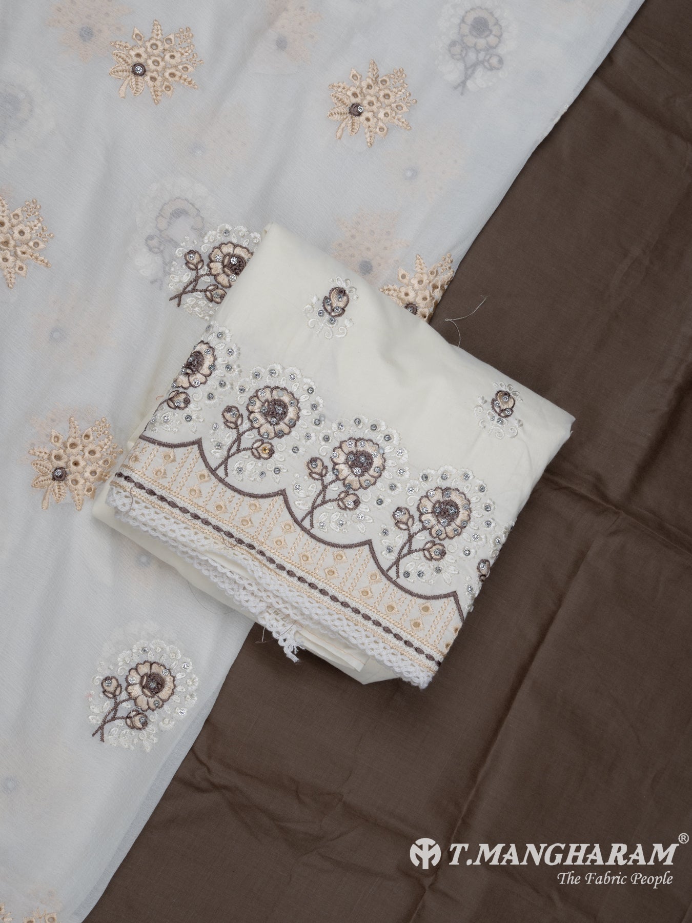 Multicolor Cotton Chudidhar Fabric Set - EH1521 view-1