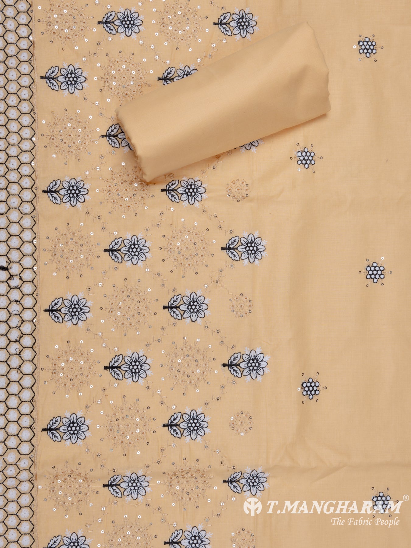 Sandal Cotton Chudidhar Fabric Set - EH1517 view-2