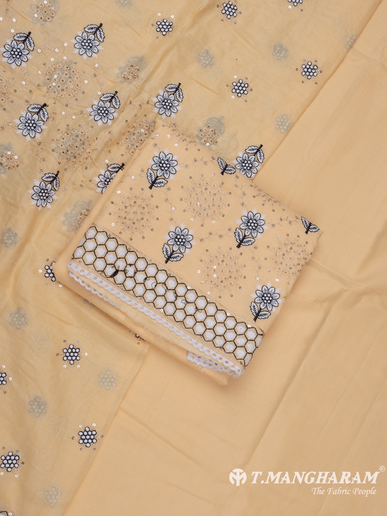 Sandal Cotton Chudidhar Fabric Set - EH1517 view-1