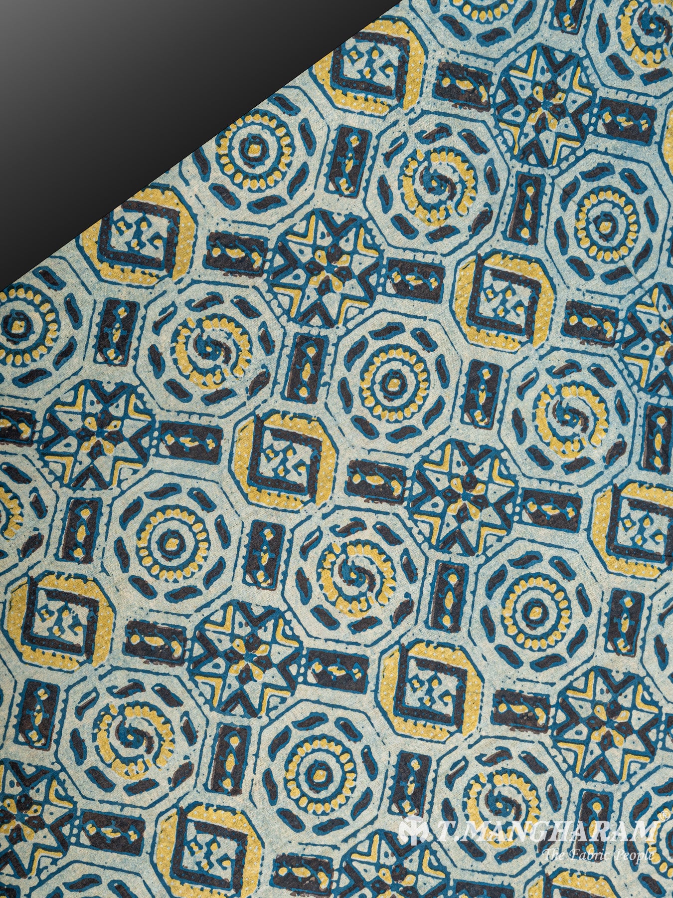 Blue Rayon Cotton Fabric - EC5719 view-2