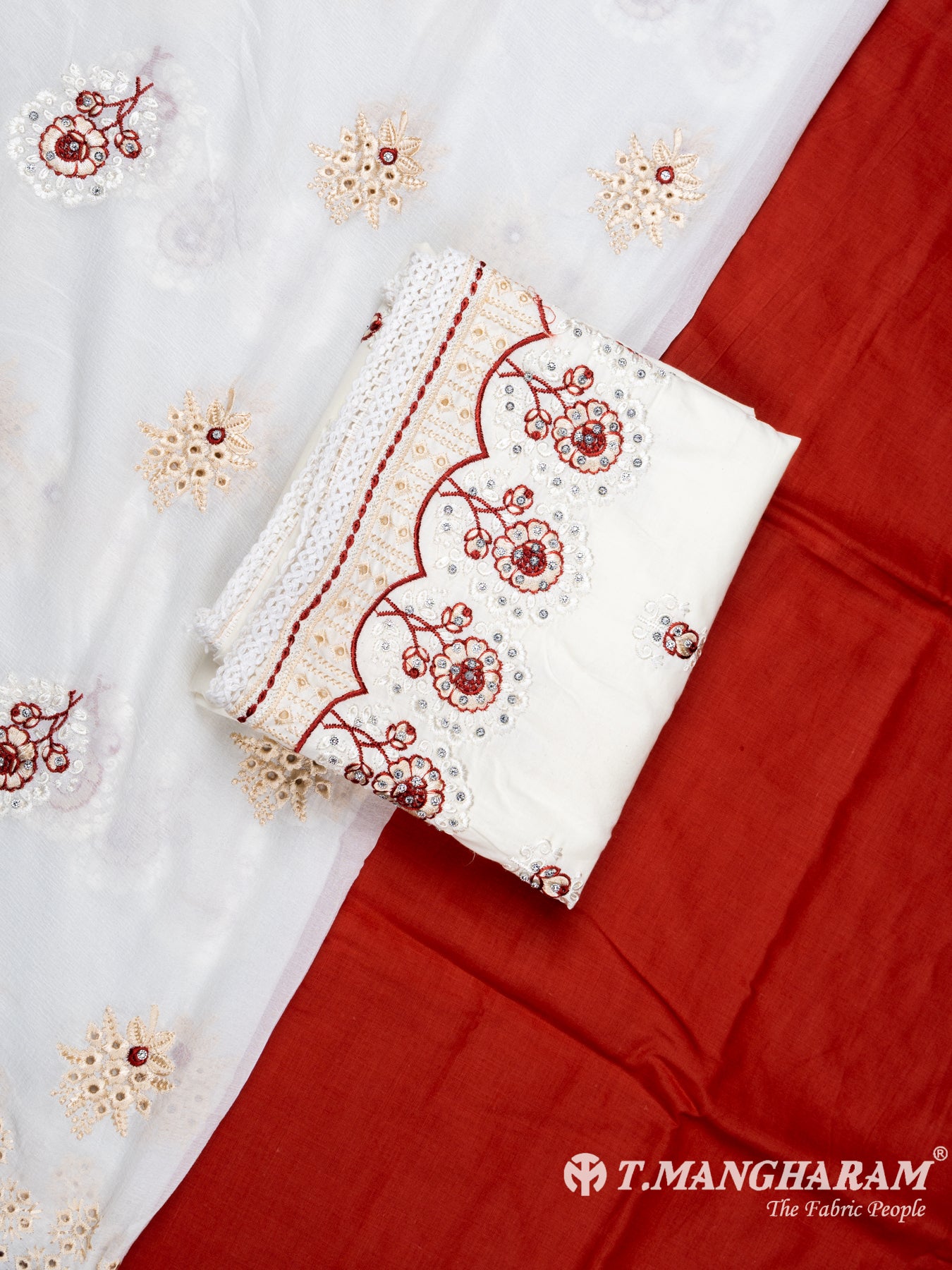 Multicolor Cotton Chudidhar Fabric Set - EH1519 view-1