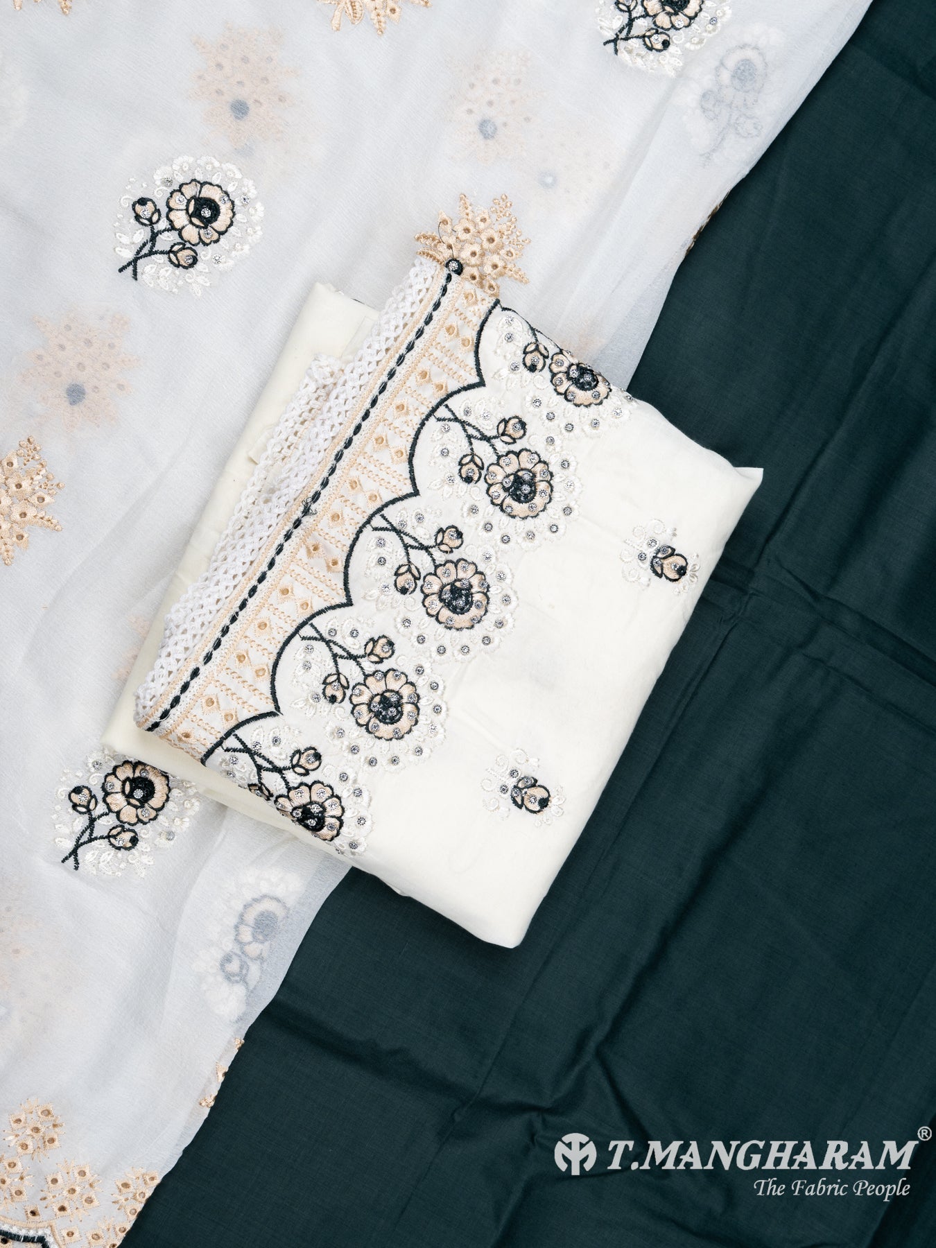 Multicolor Cotton Chudidhar Fabric Set - EH1518 view-1