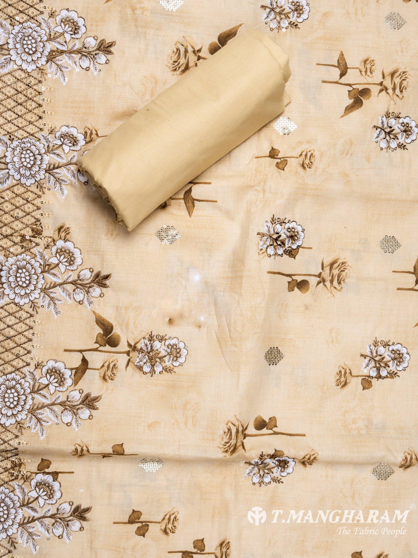 Yellow Cotton Chudidhar Fabric Set - EH1510 view-2
