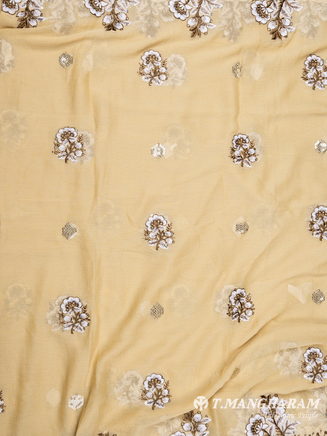 Yellow Cotton Chudidhar Fabric Set - EH1510 view-3