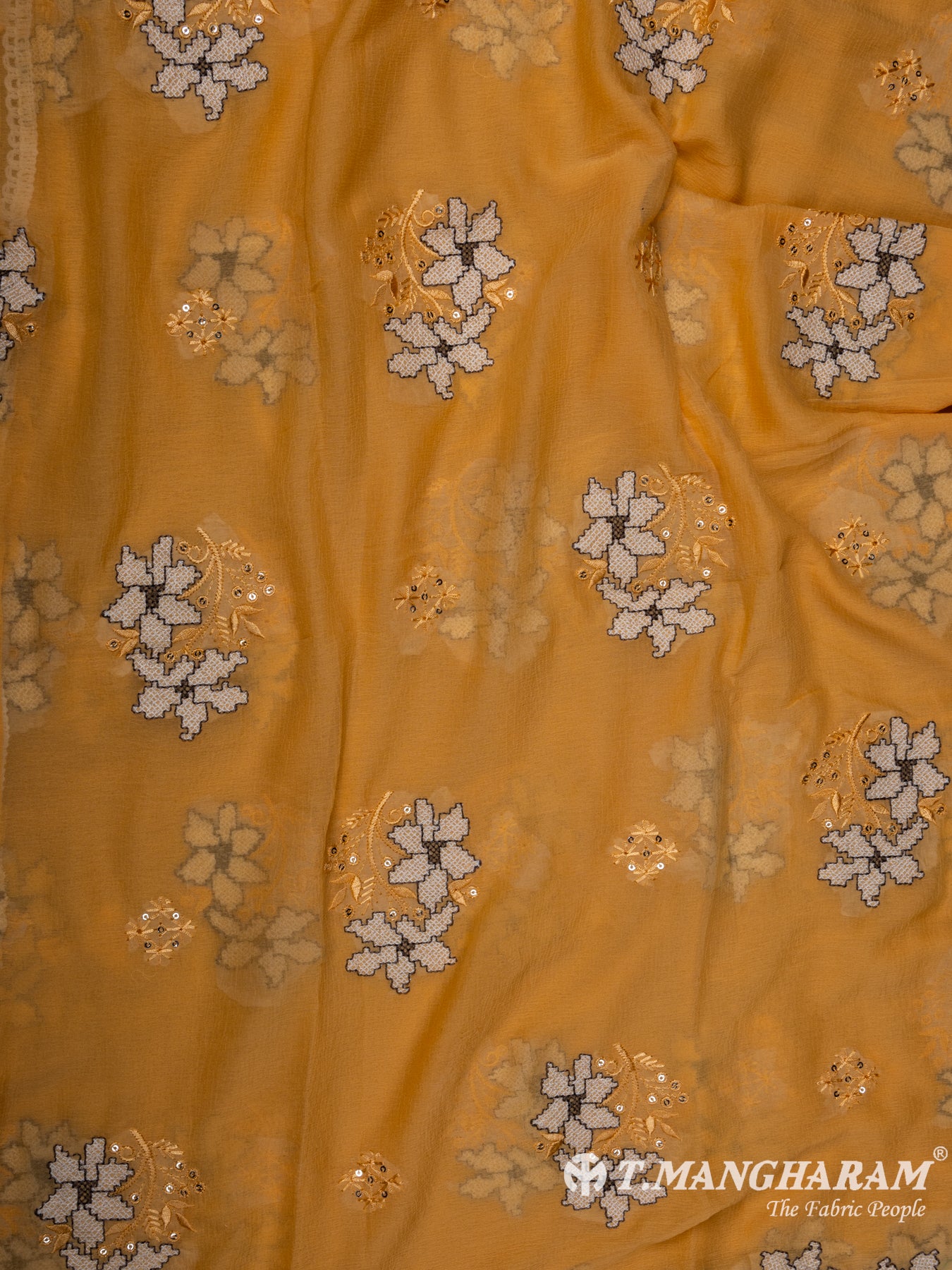 Yellow Cotton Chudidhar Fabric Set - EH1513 view-3