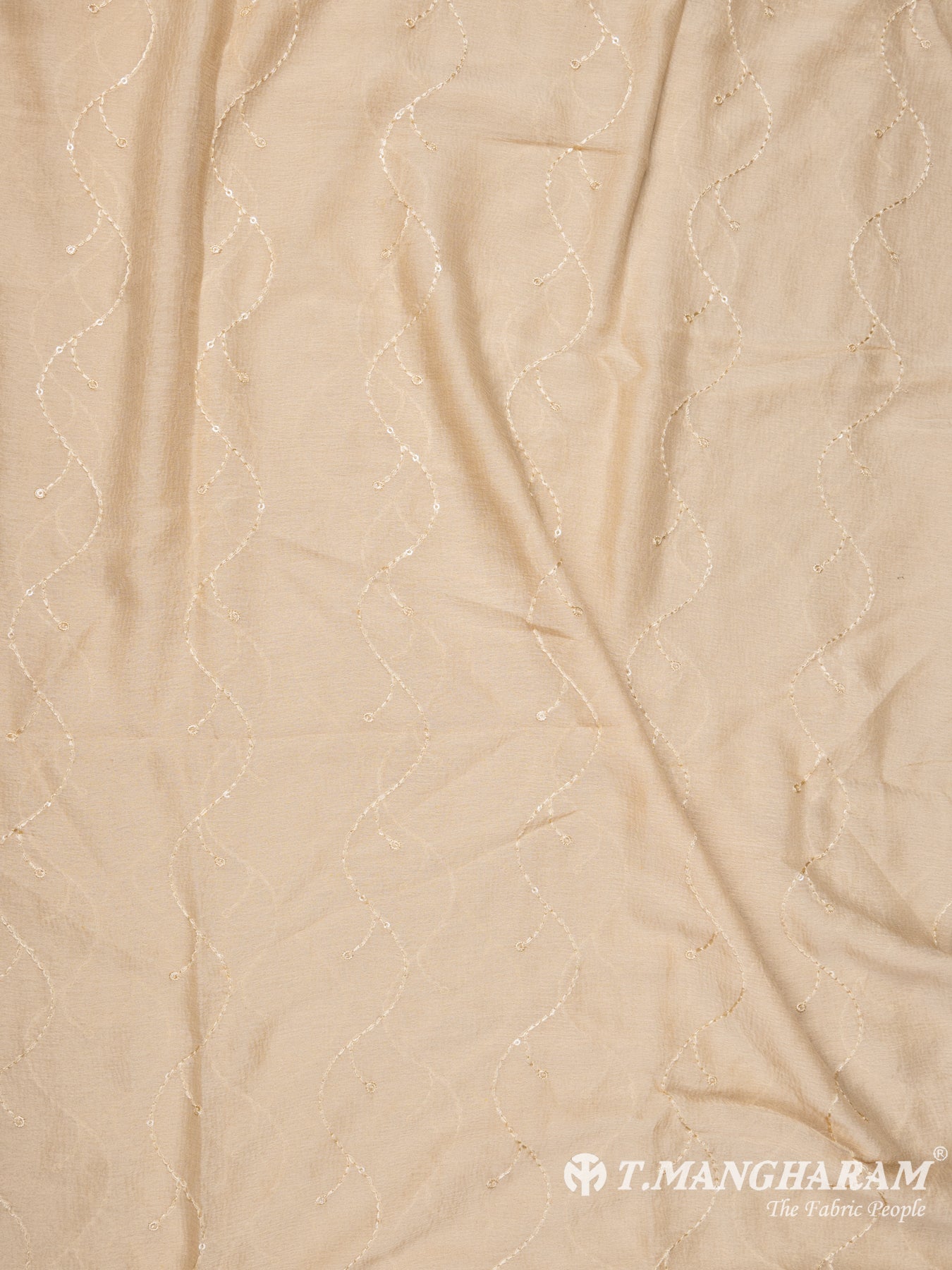 Beige Cotton Chudidhar Fabric Set - EH1468 view-3