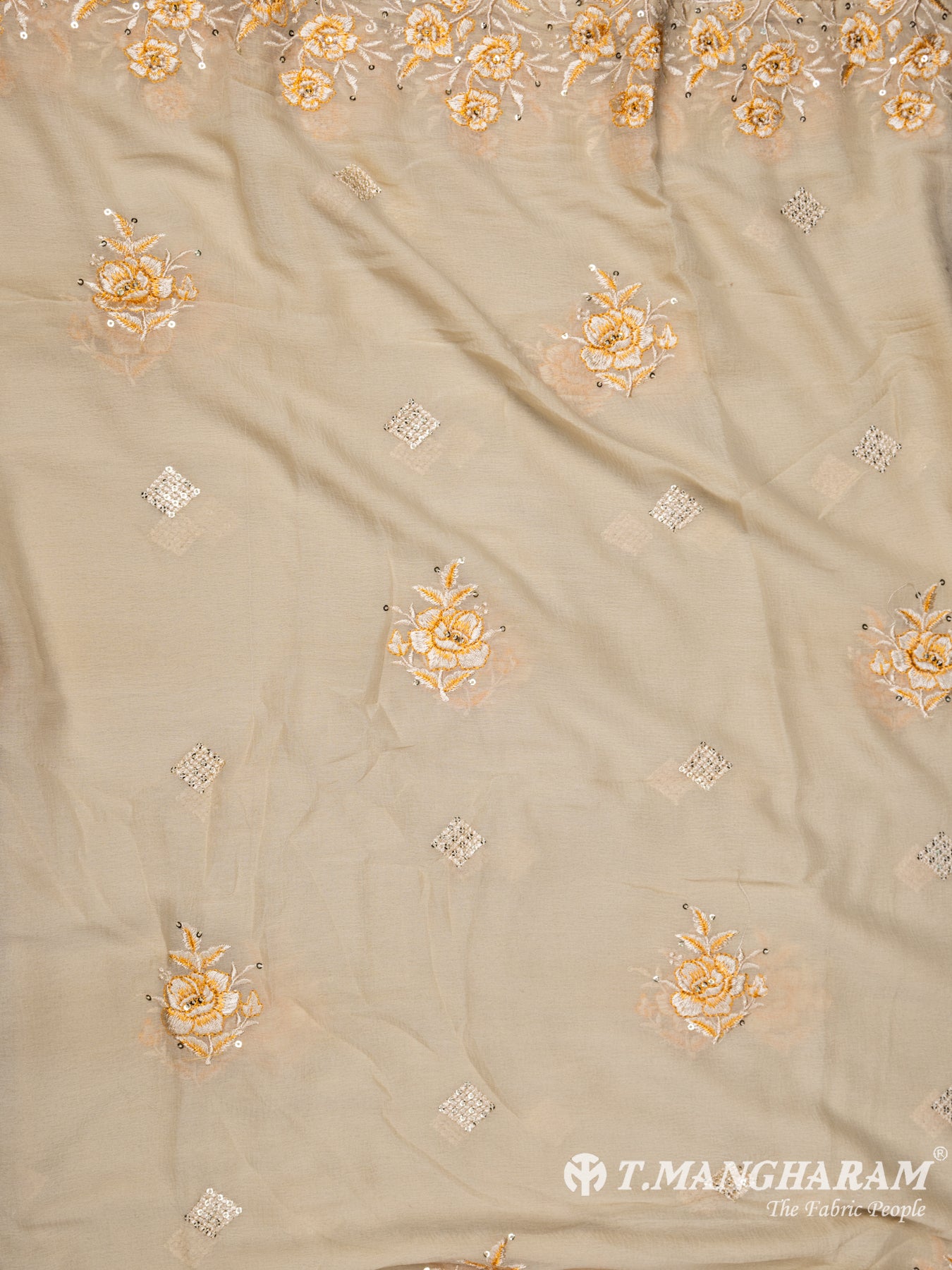Yellow Cotton Chudidhar Fabric Set - EH1458 view-3