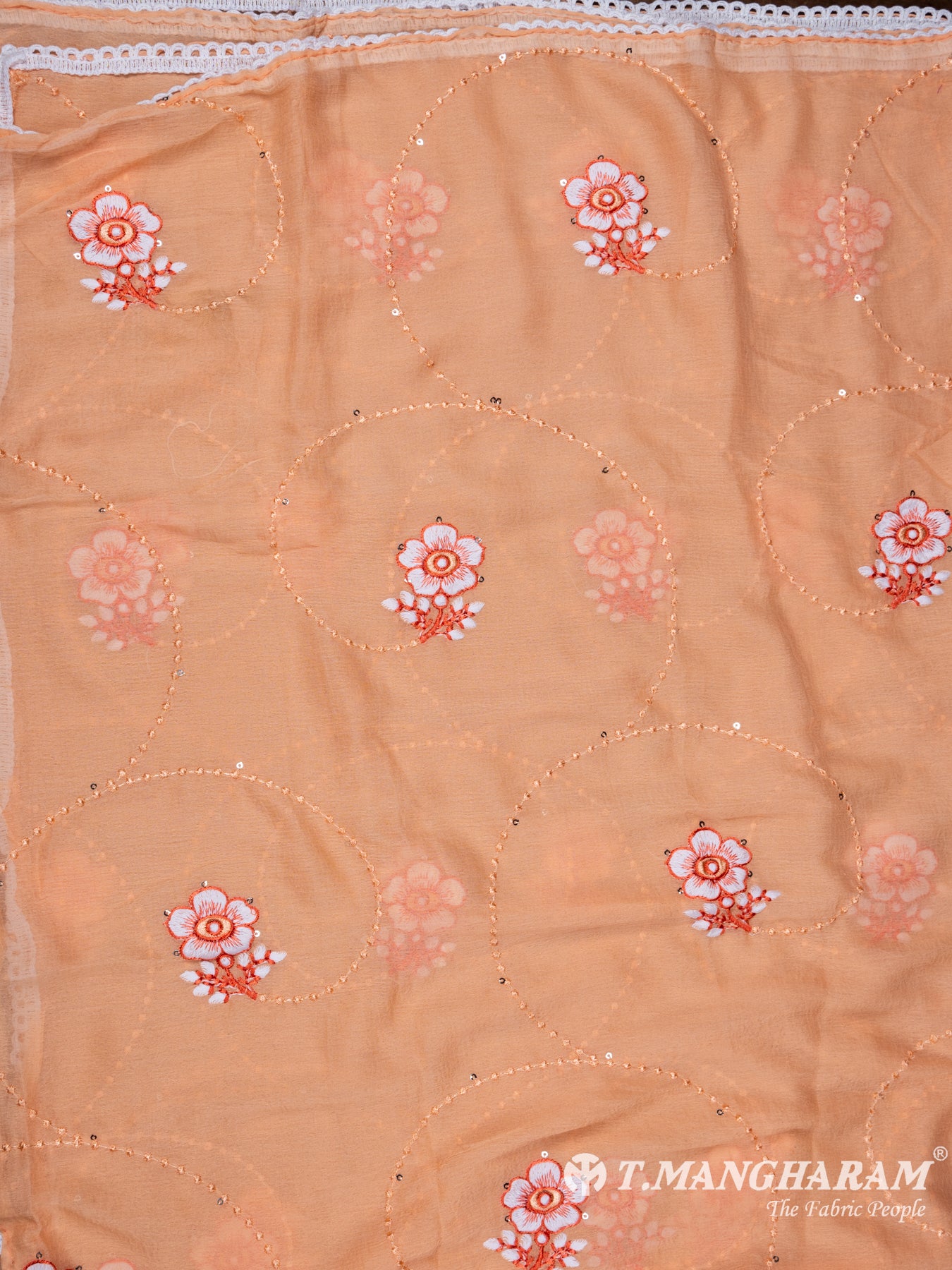 Orange Cotton Chudidhar Fabric Set - EH1465 view-3