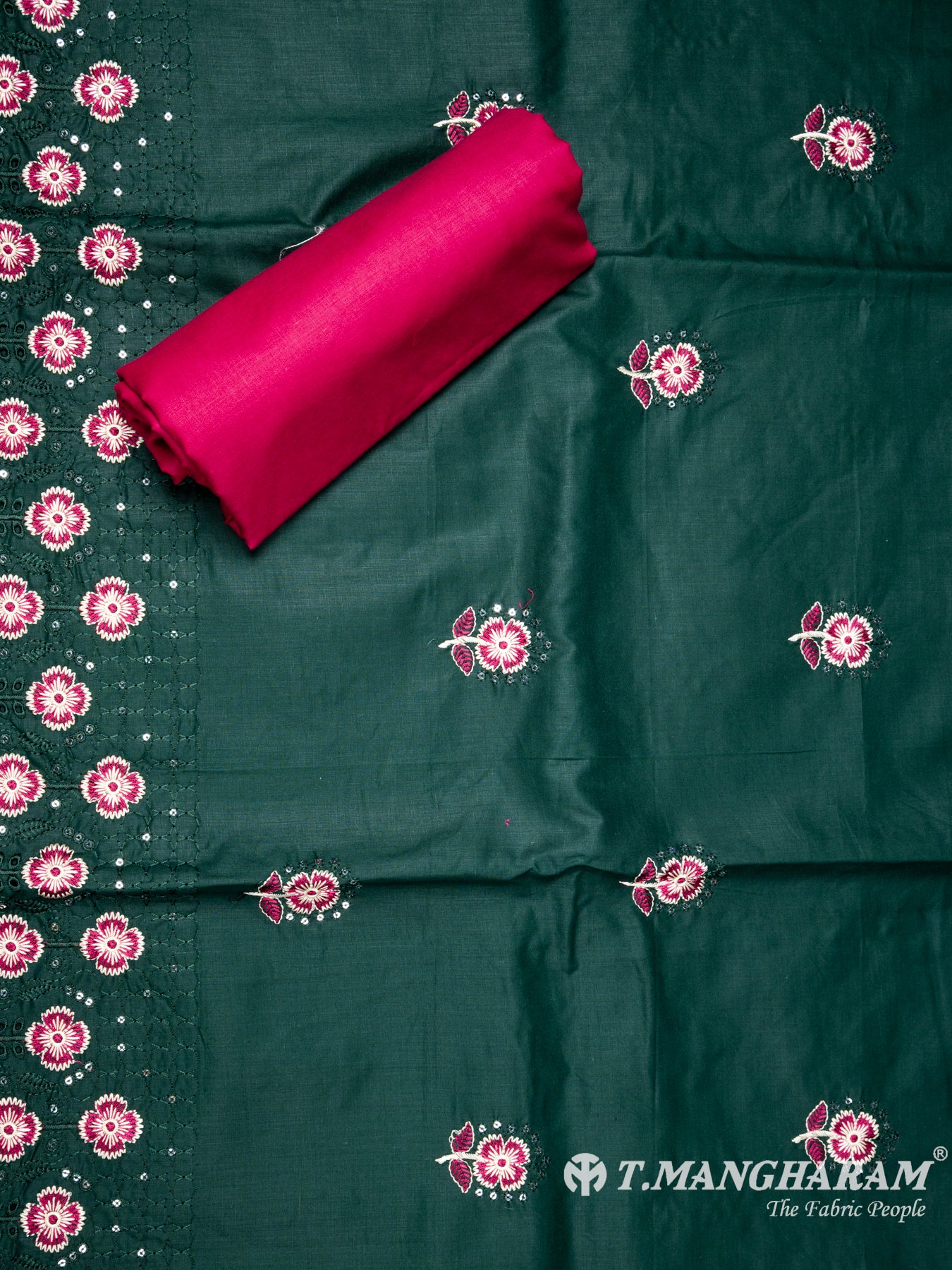 Multicolor Cotton Chudidhar Fabric Set - EH1442 view-2
