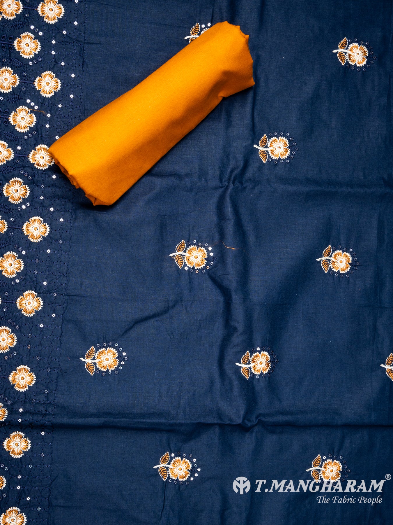 Multicolor Cotton Chudidhar Fabric Set - EH1443 view-2