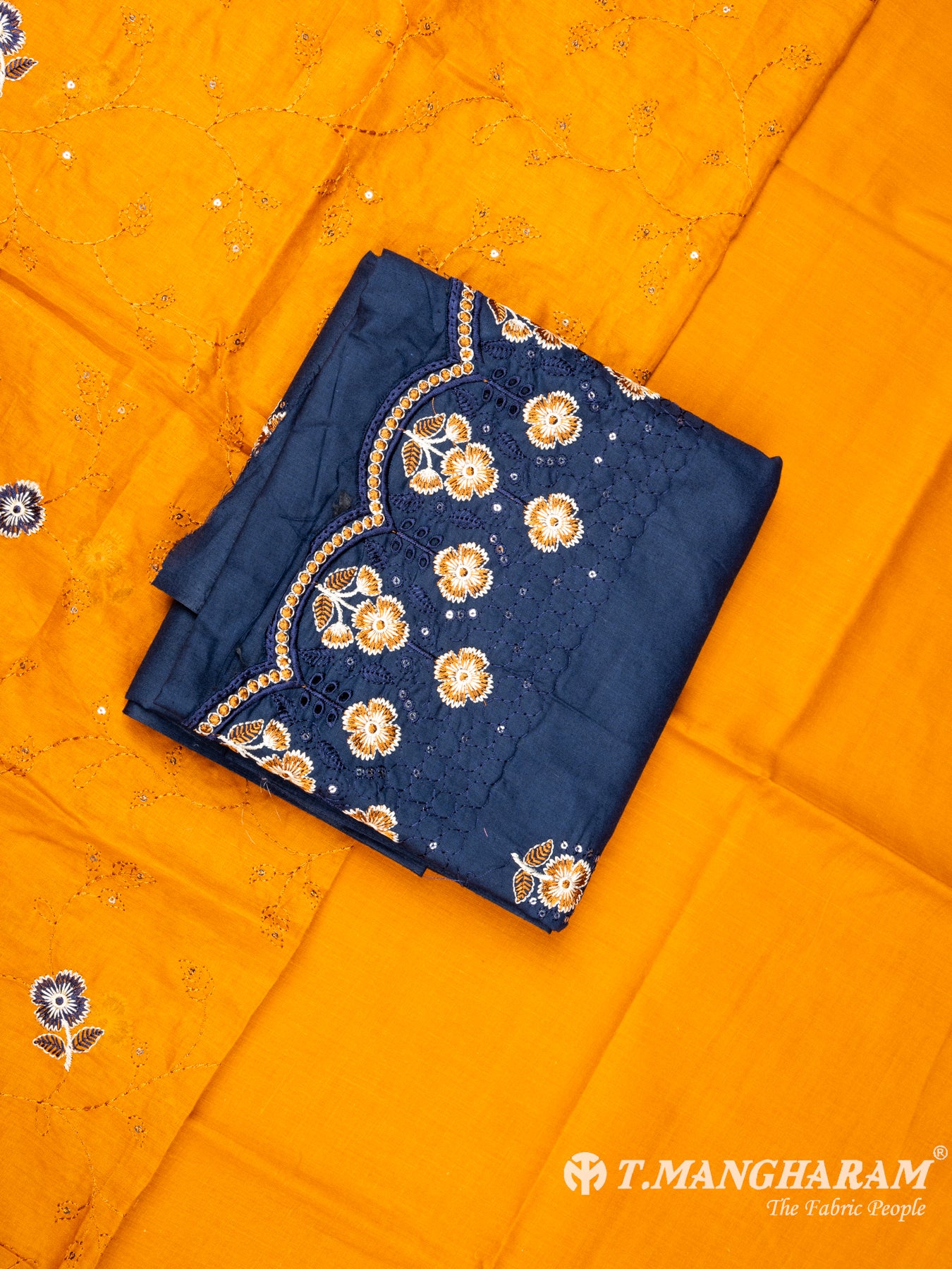 Multicolor Cotton Chudidhar Fabric Set - EH1443 view-1