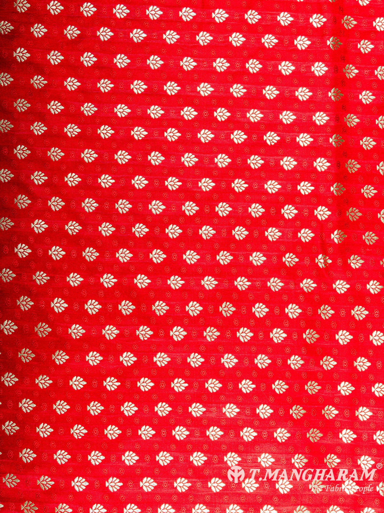 Red Banaras Fabric - EC5796 view-3