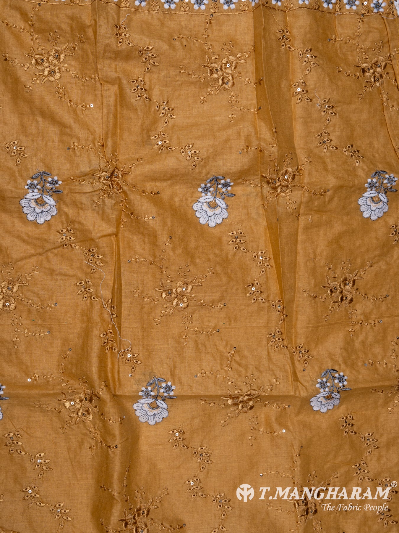 Beige Cotton Chudidhar Fabric Set - EH1478 view-3
