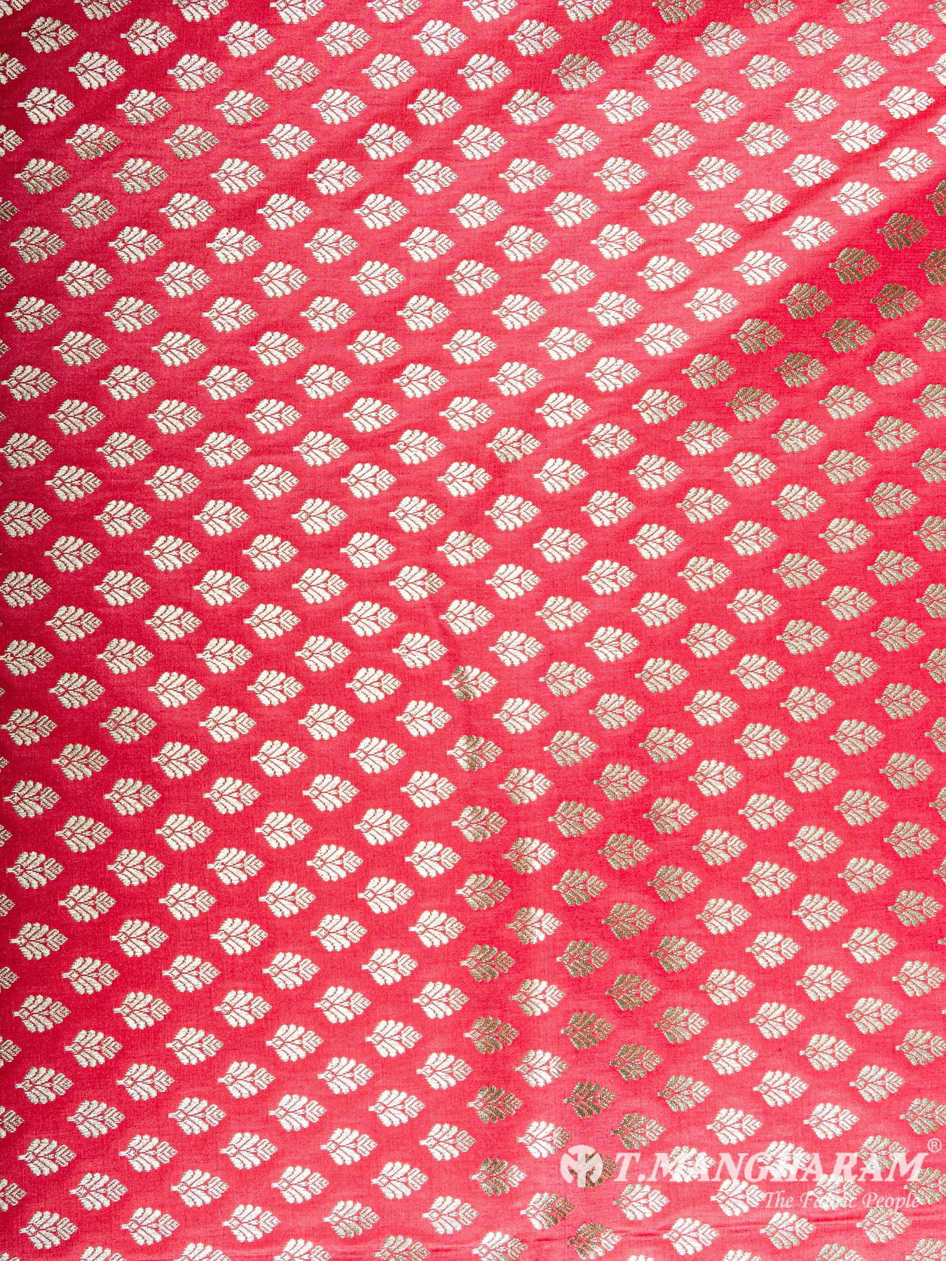 Red Banaras Fabric - EC5797 view-3