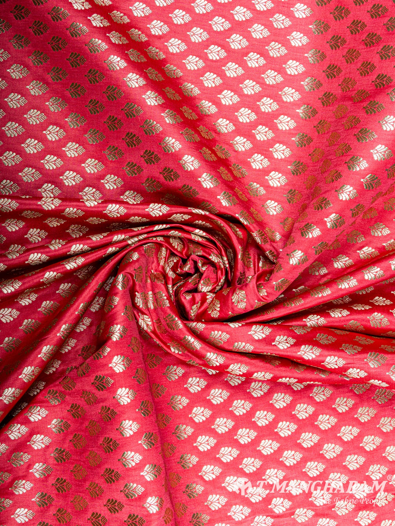 Red Banaras Fabric - EC5797 view-1