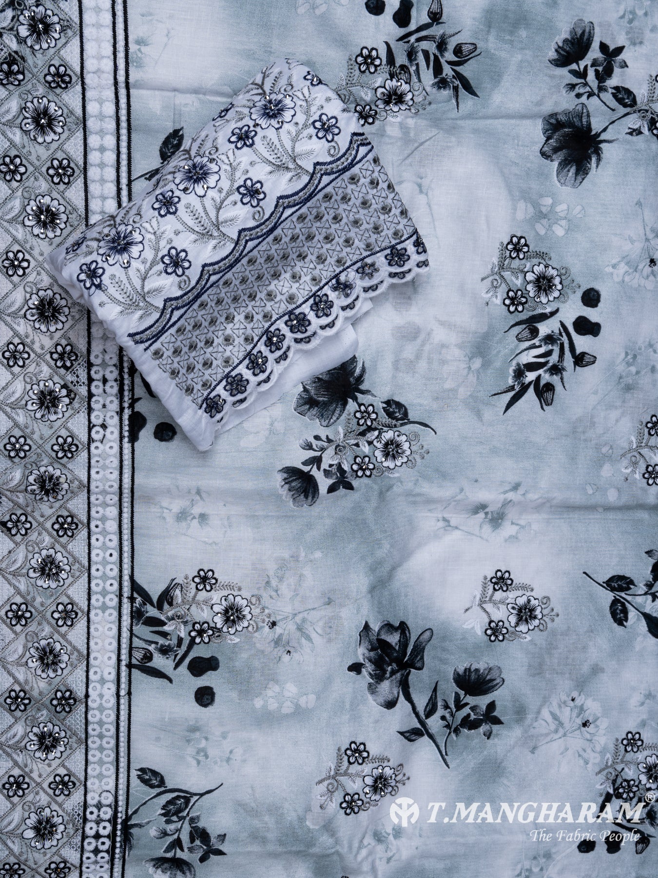 Multicolor Cotton Chudidhar Fabric Set - EH1489 view-2