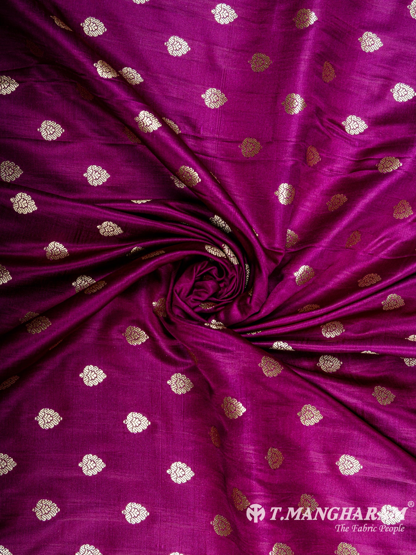 Purple Banaras Fabric - EC5784 view-1