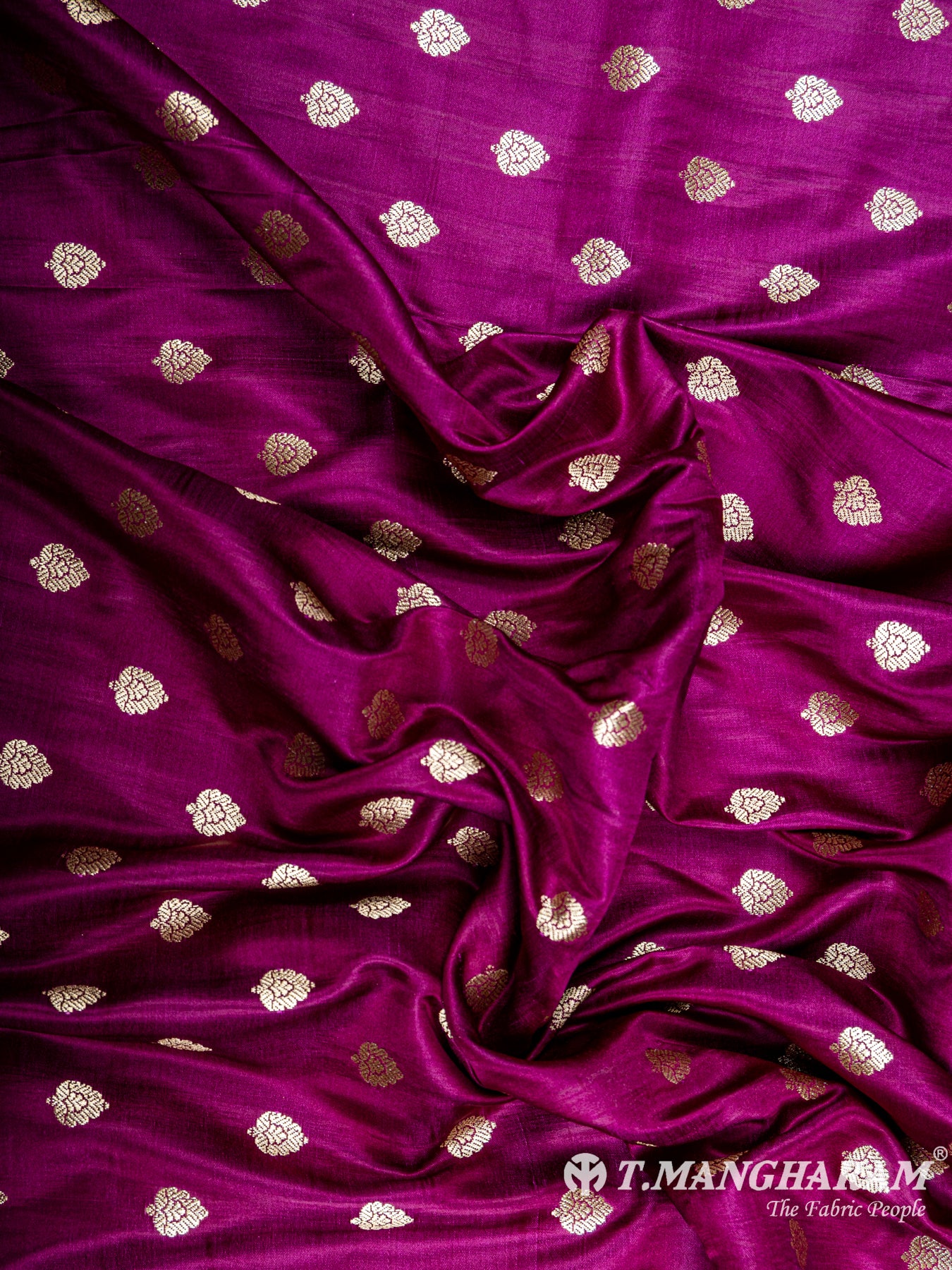 Purple Banaras Fabric - EC5784 view-4