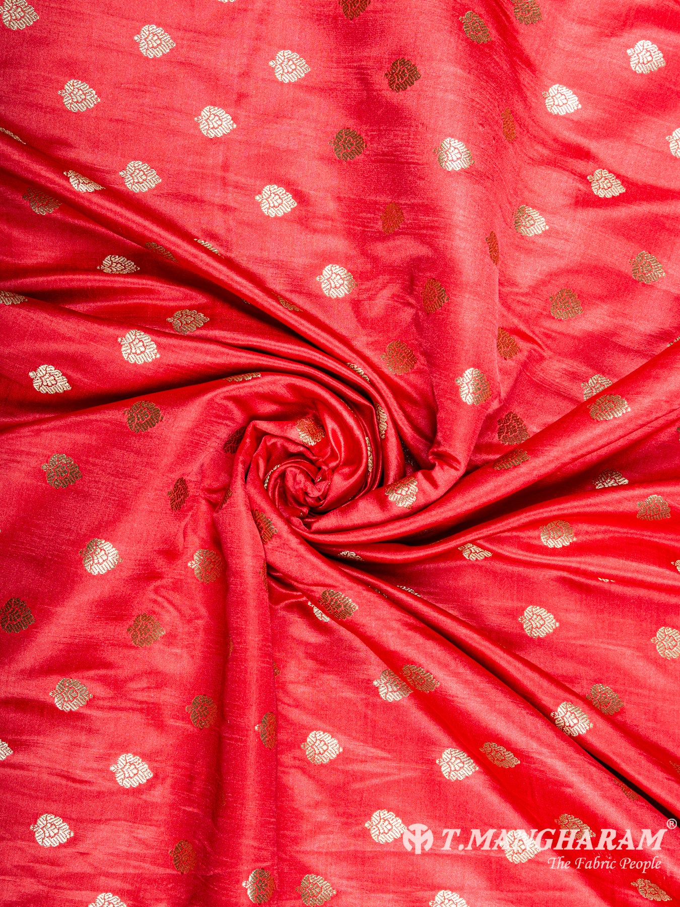Red Banaras Fabric - EC5787 view-1