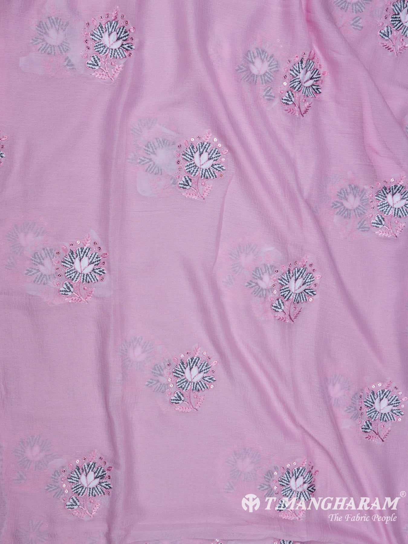Pink Cotton Chudidhar Fabric Set - EH1454 view-3