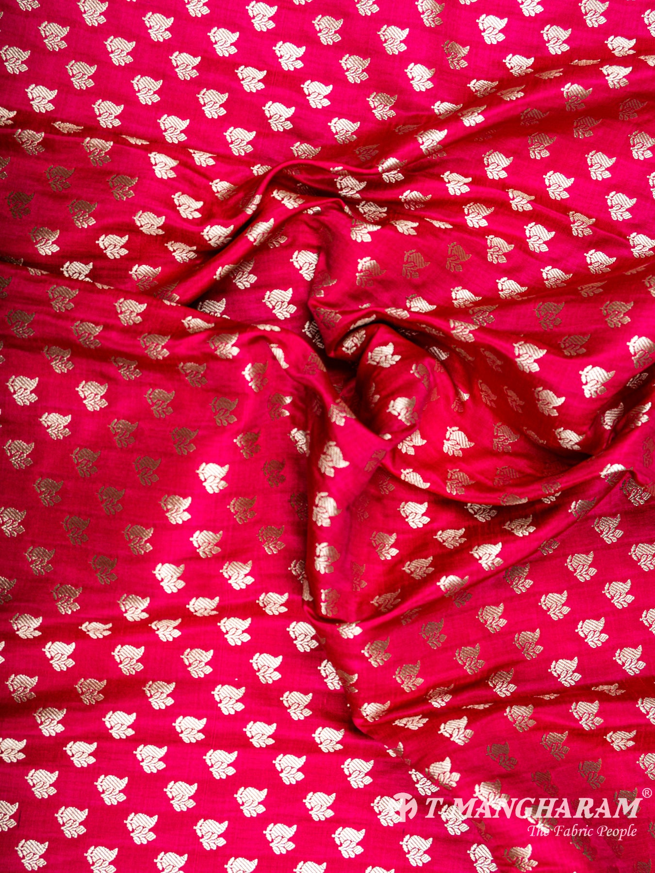 Pink Banaras Fabric - EC5793 view-4