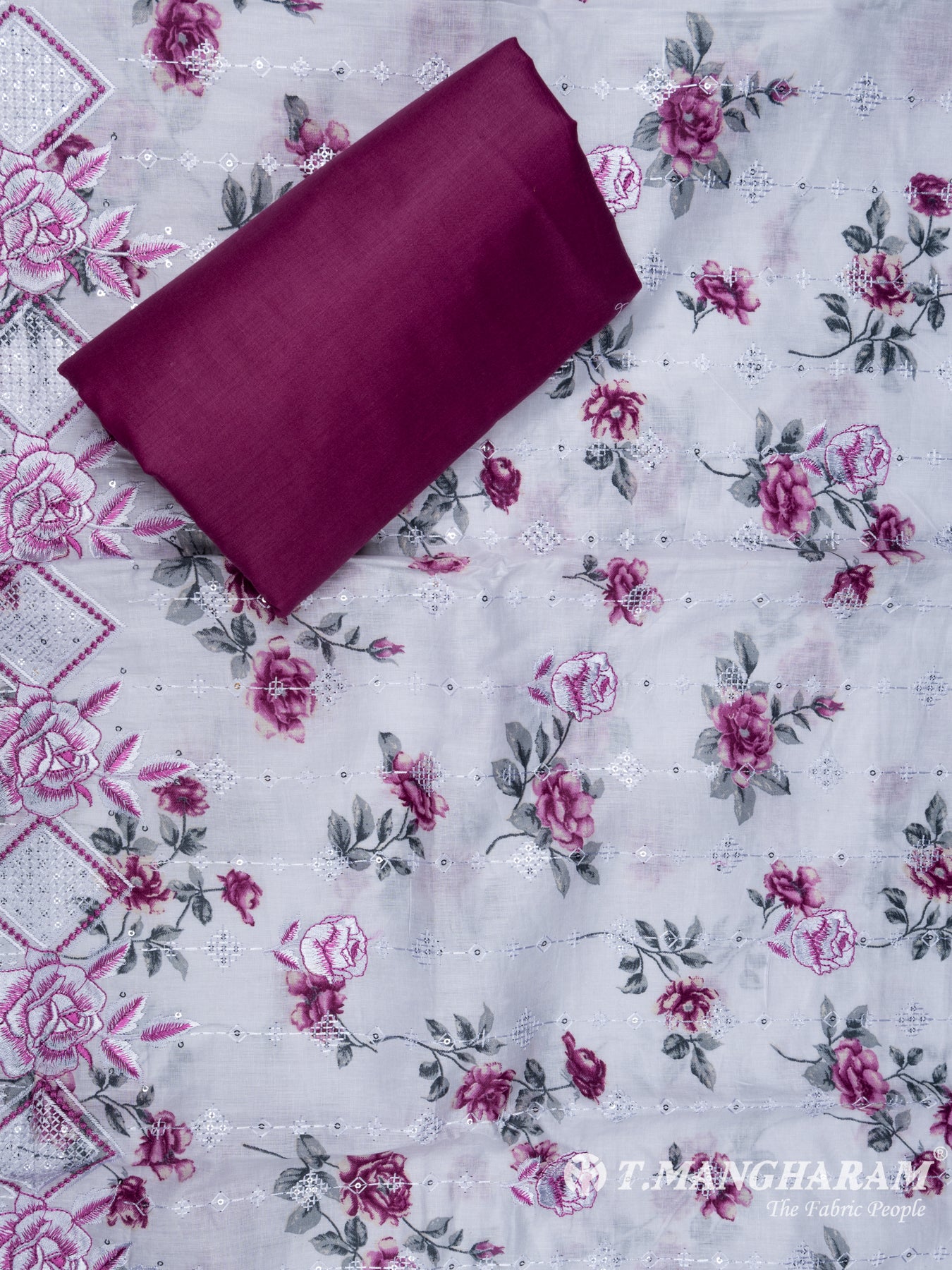 Multicolor Cotton Chudidhar Fabric Set - EH1455 view-2