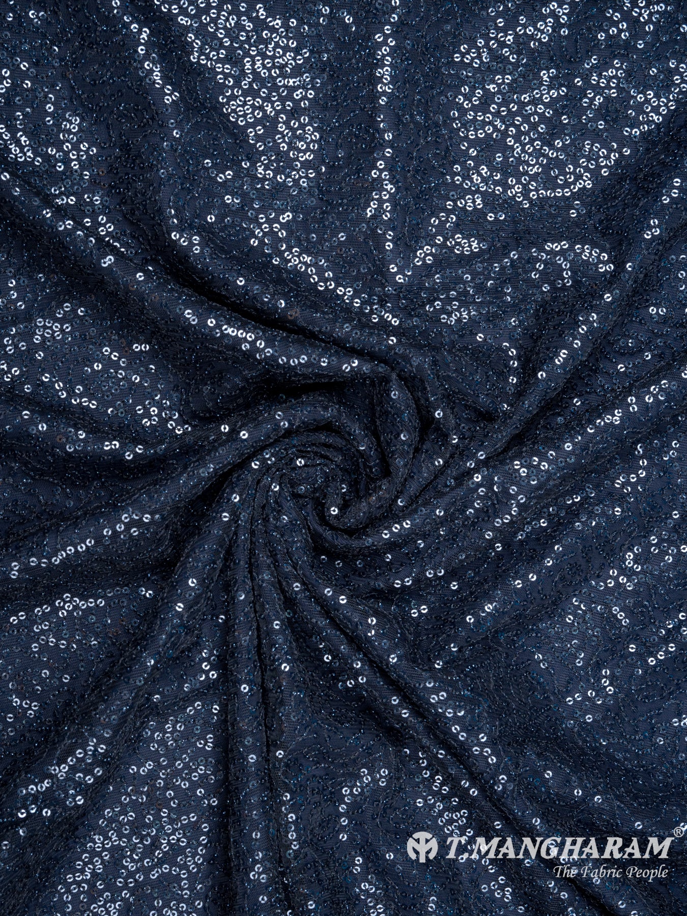 Blue Fancy Net Fabric - EC7648 view-1