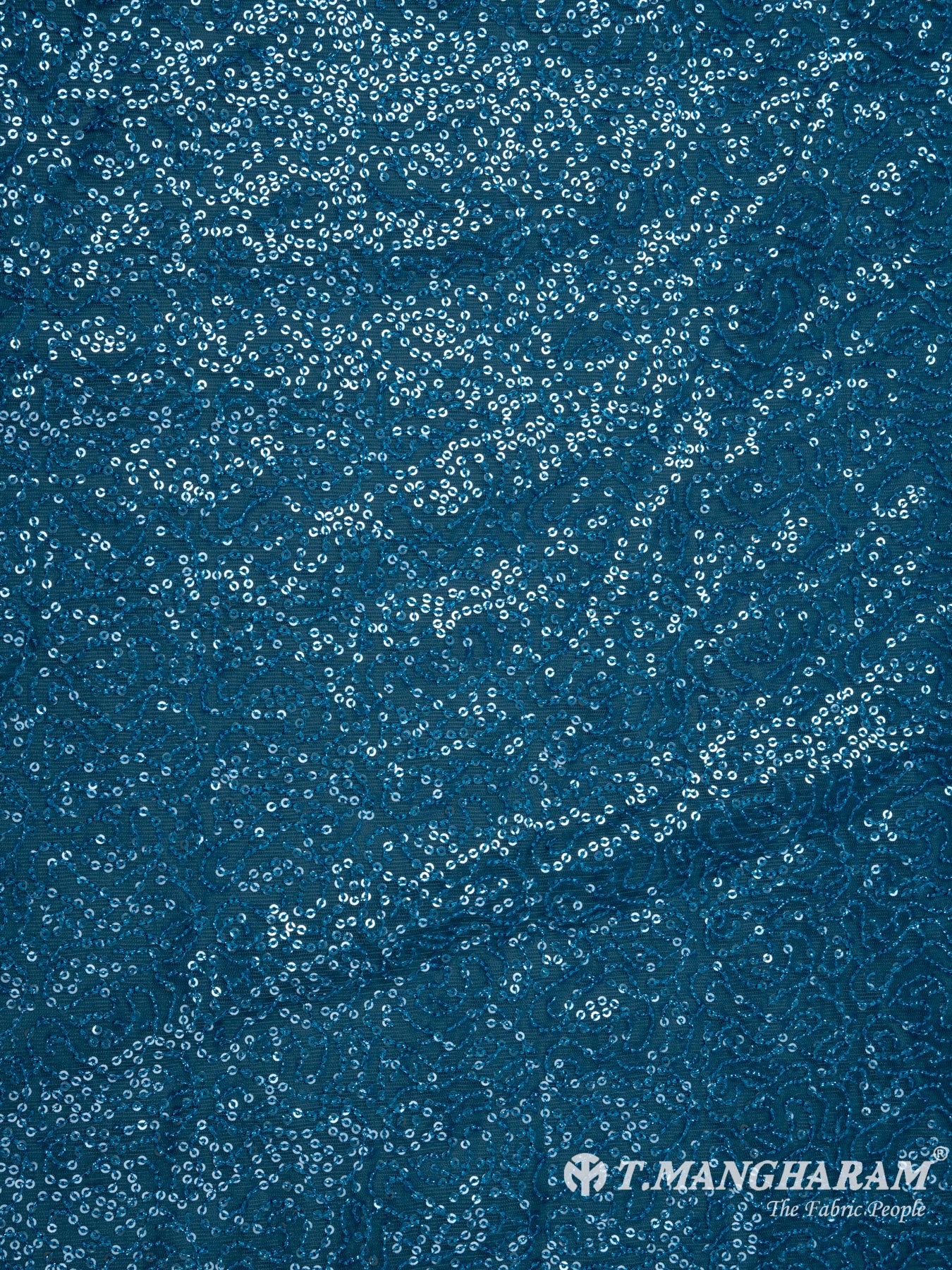 Blue Fancy Net Fabric - EC7650 view-3