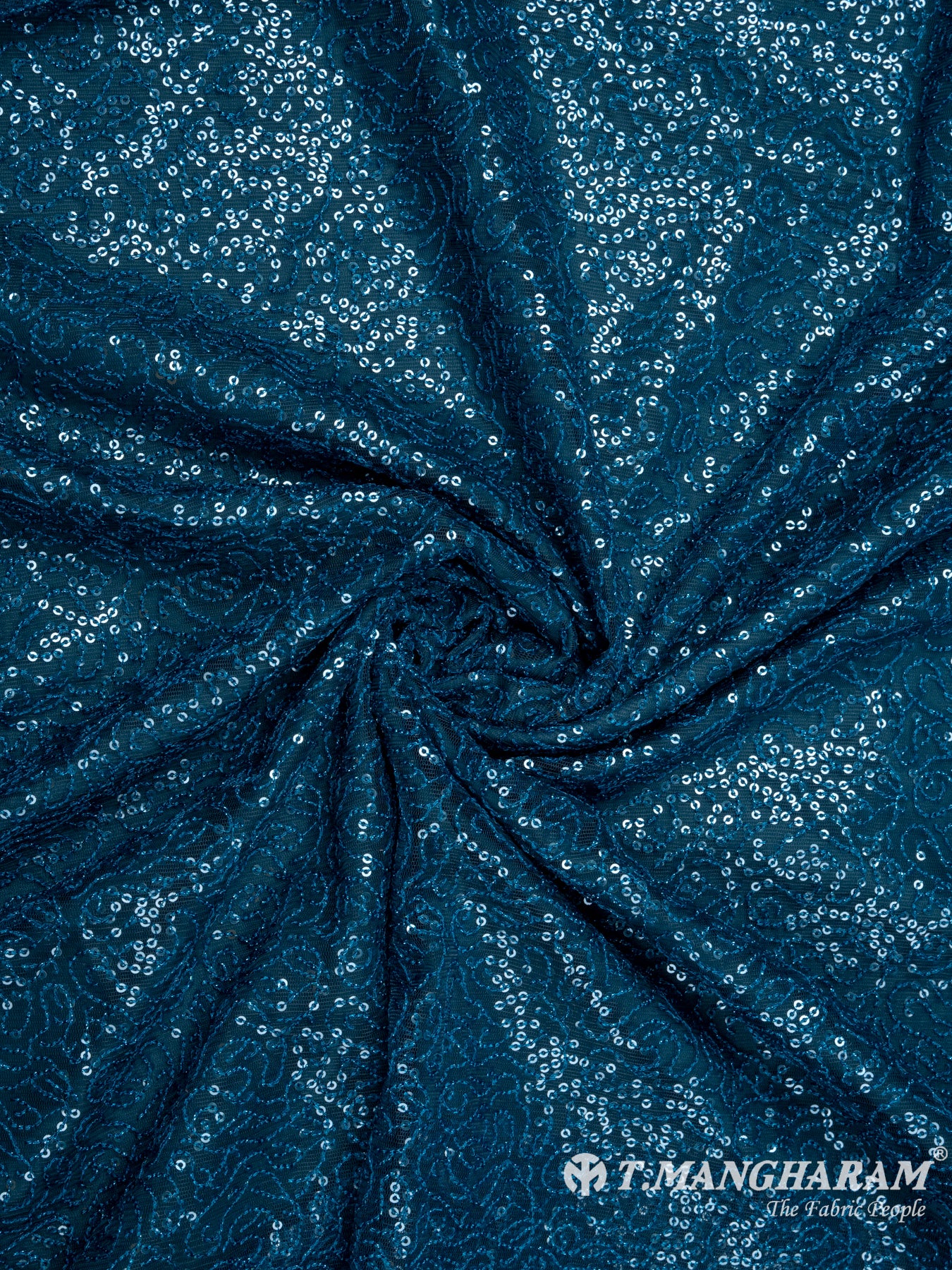 Blue Fancy Net Fabric - EC7650 view-1