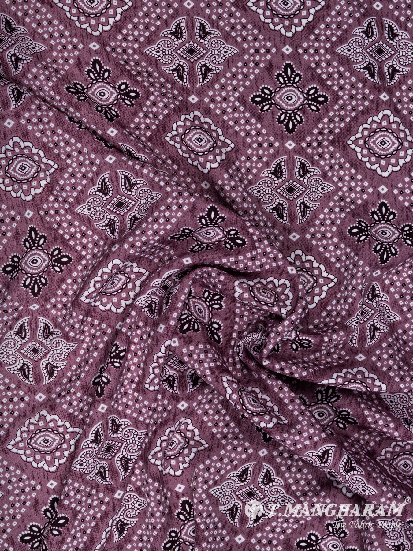 Violet Crepe Fabric - EA1948 view-4
